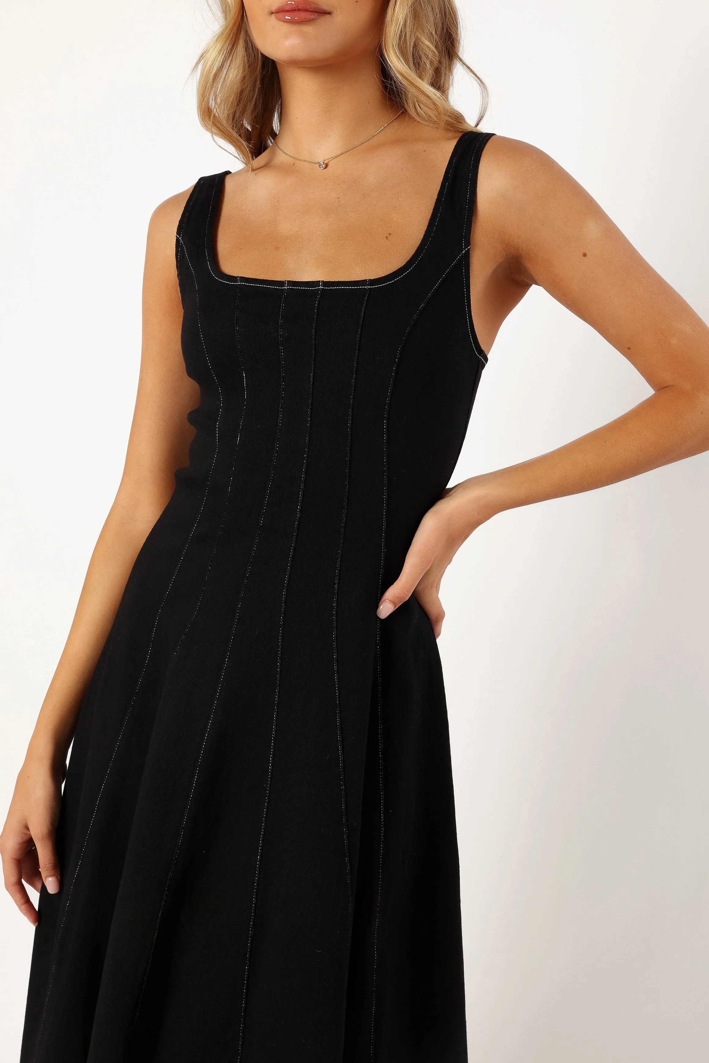 Una Midi Dress - Black sold by Petal & Pup product image thumbnail 5