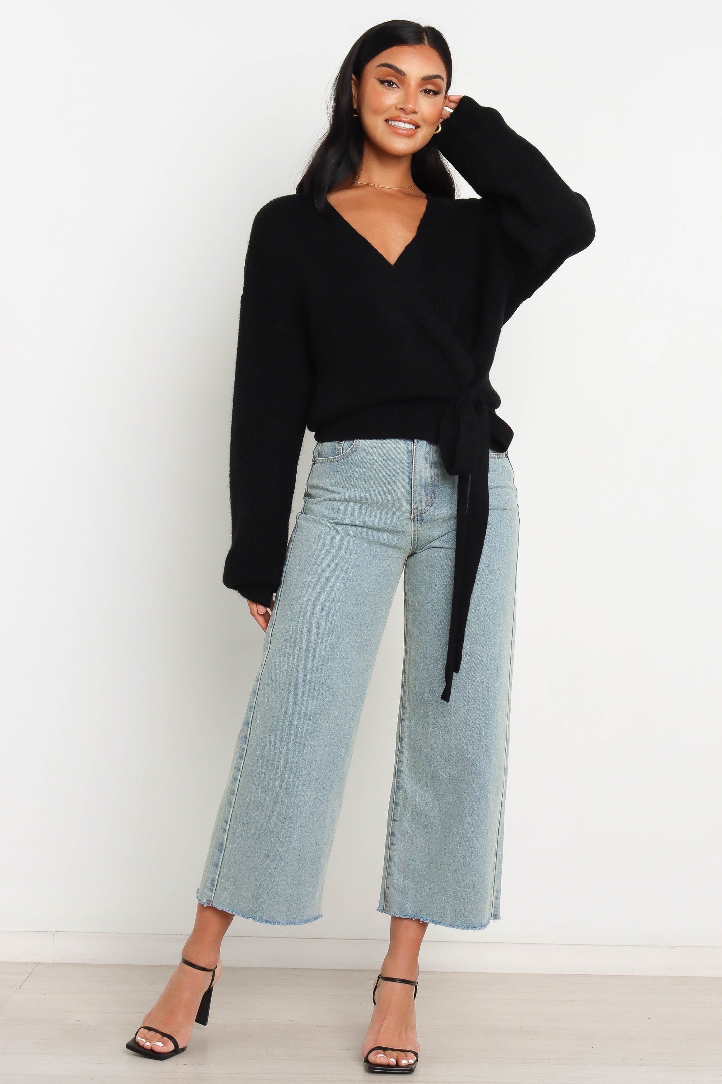 Hinterland Knit Sweater - Black sold by Petal & Pup product image thumbnail 6