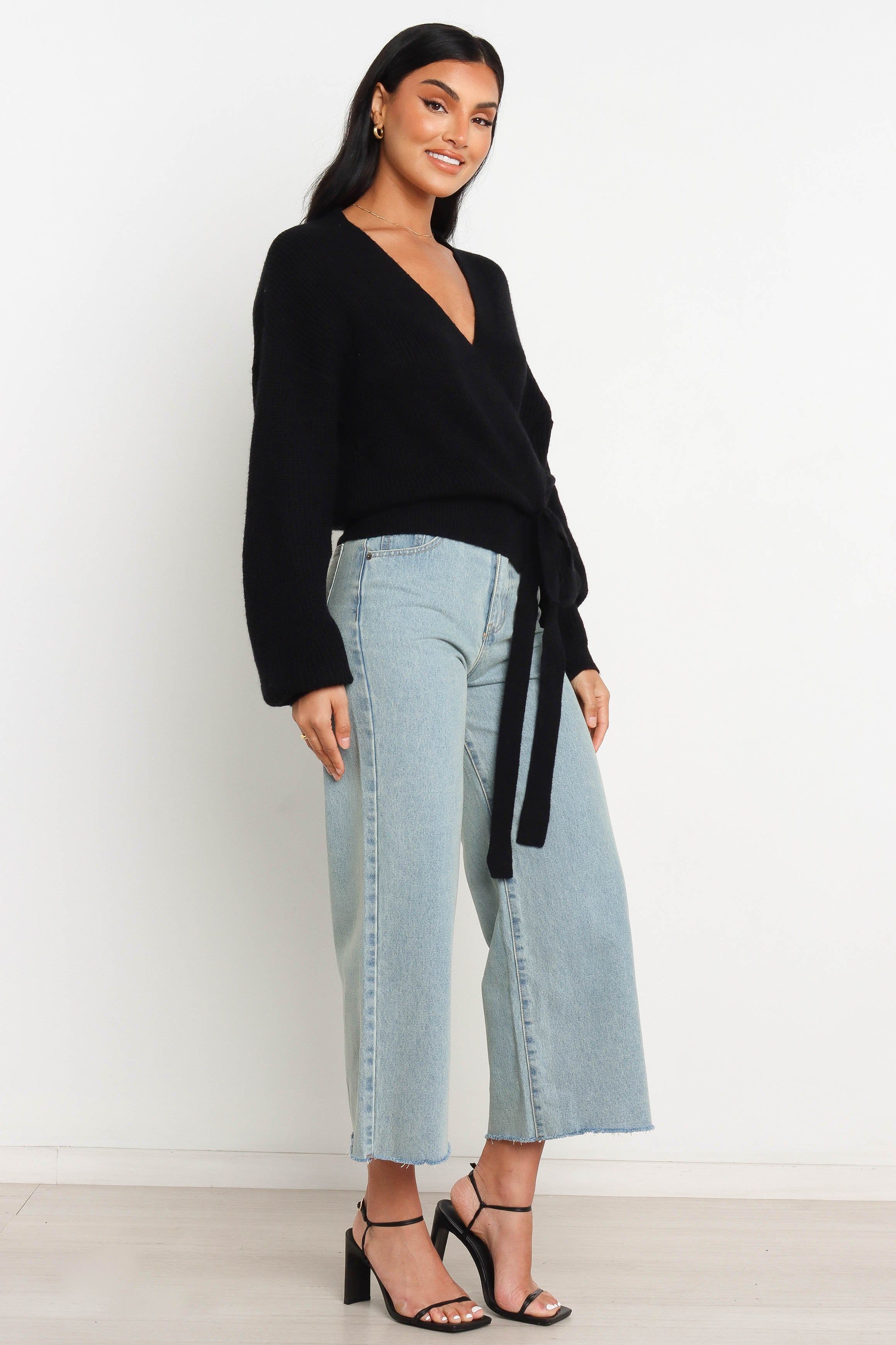 Hinterland Knit Sweater - Black sold by Petal & Pup product image thumbnail 4