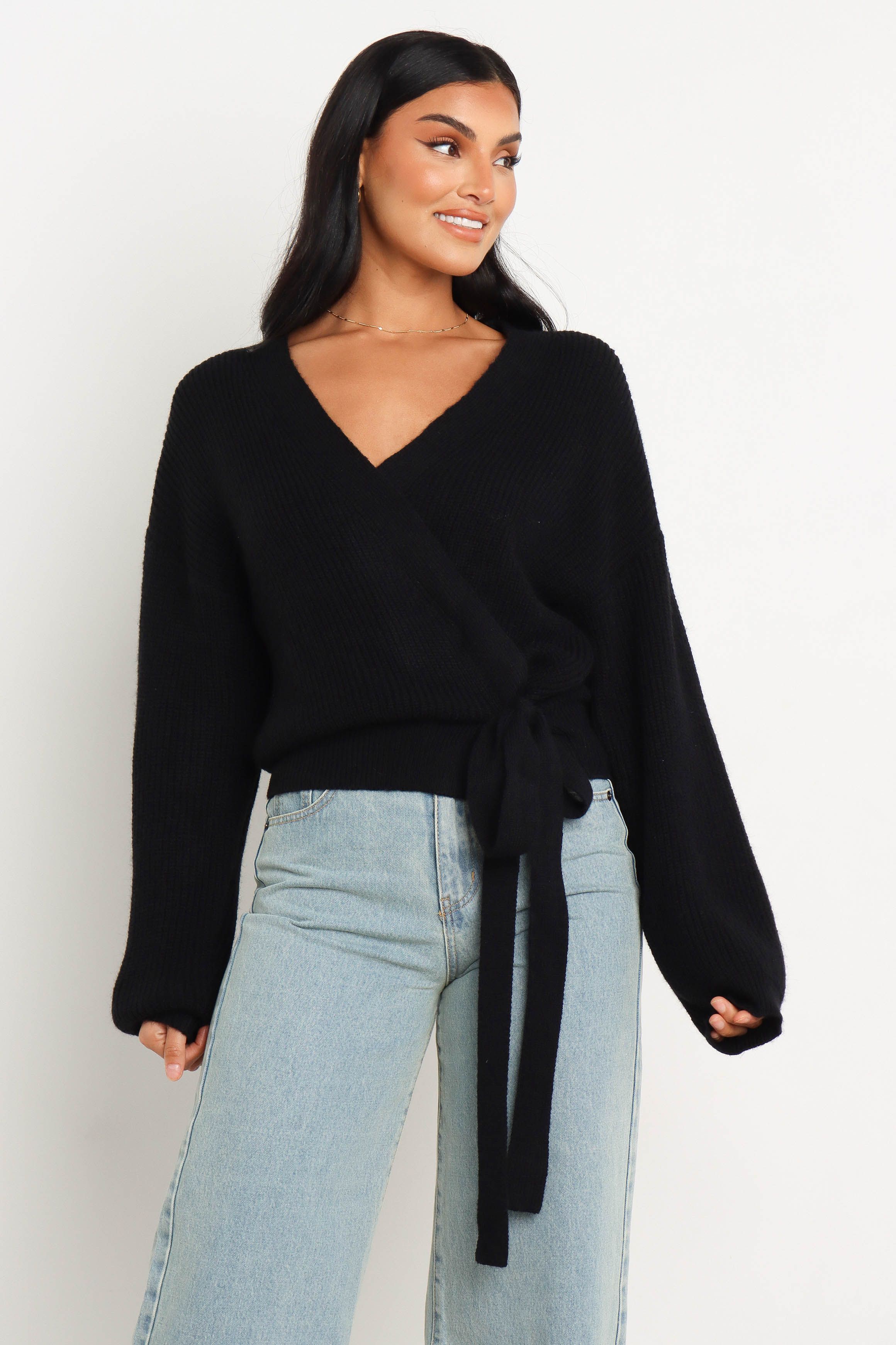 Hinterland Knit Sweater - Black sold by Petal & Pup