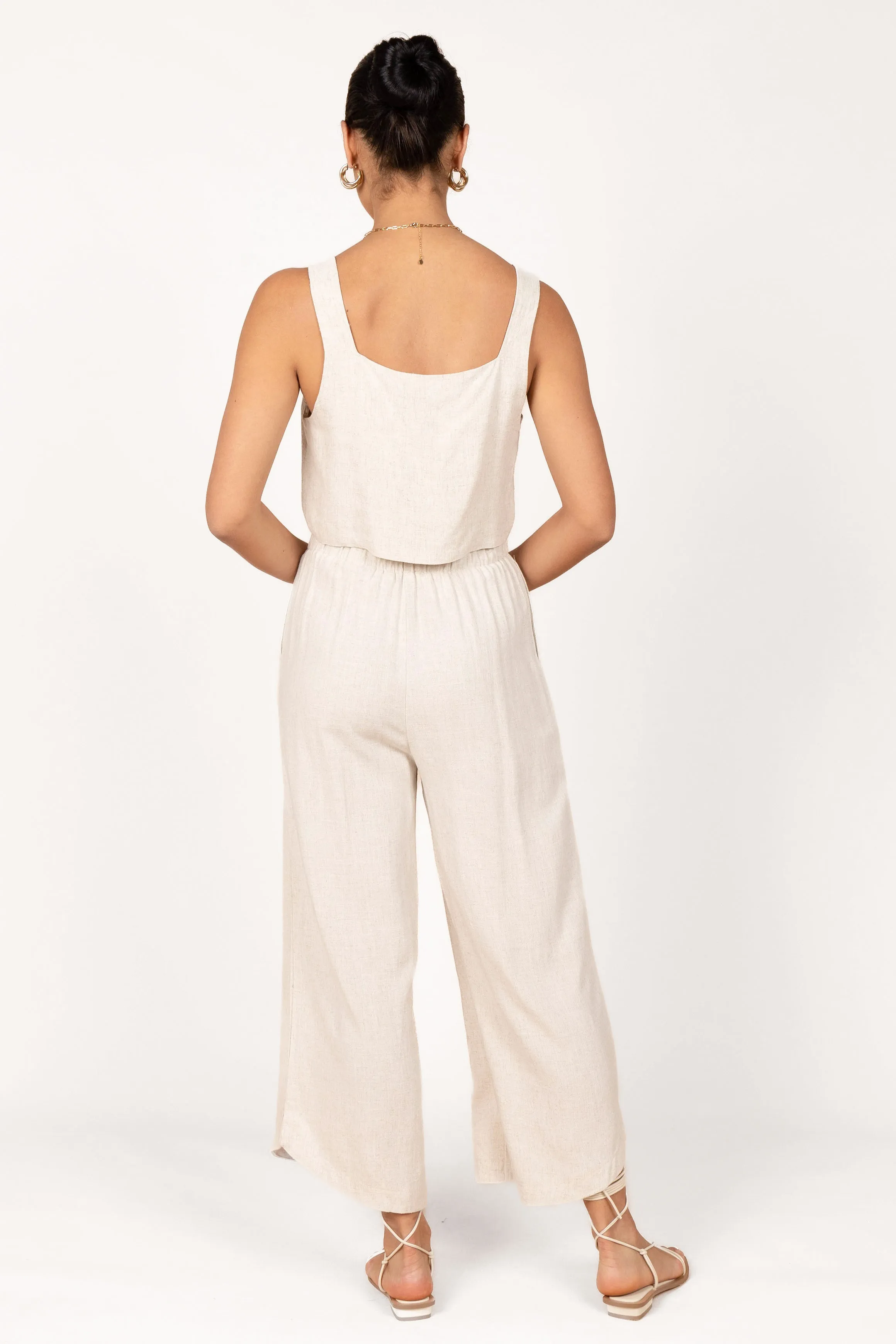 Eleanor High Waisted Pants - Beige sold by Petal & Pup product image thumbnail 5
