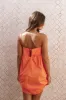 Serina Mini Dress - Orange sold by Petal & Pup