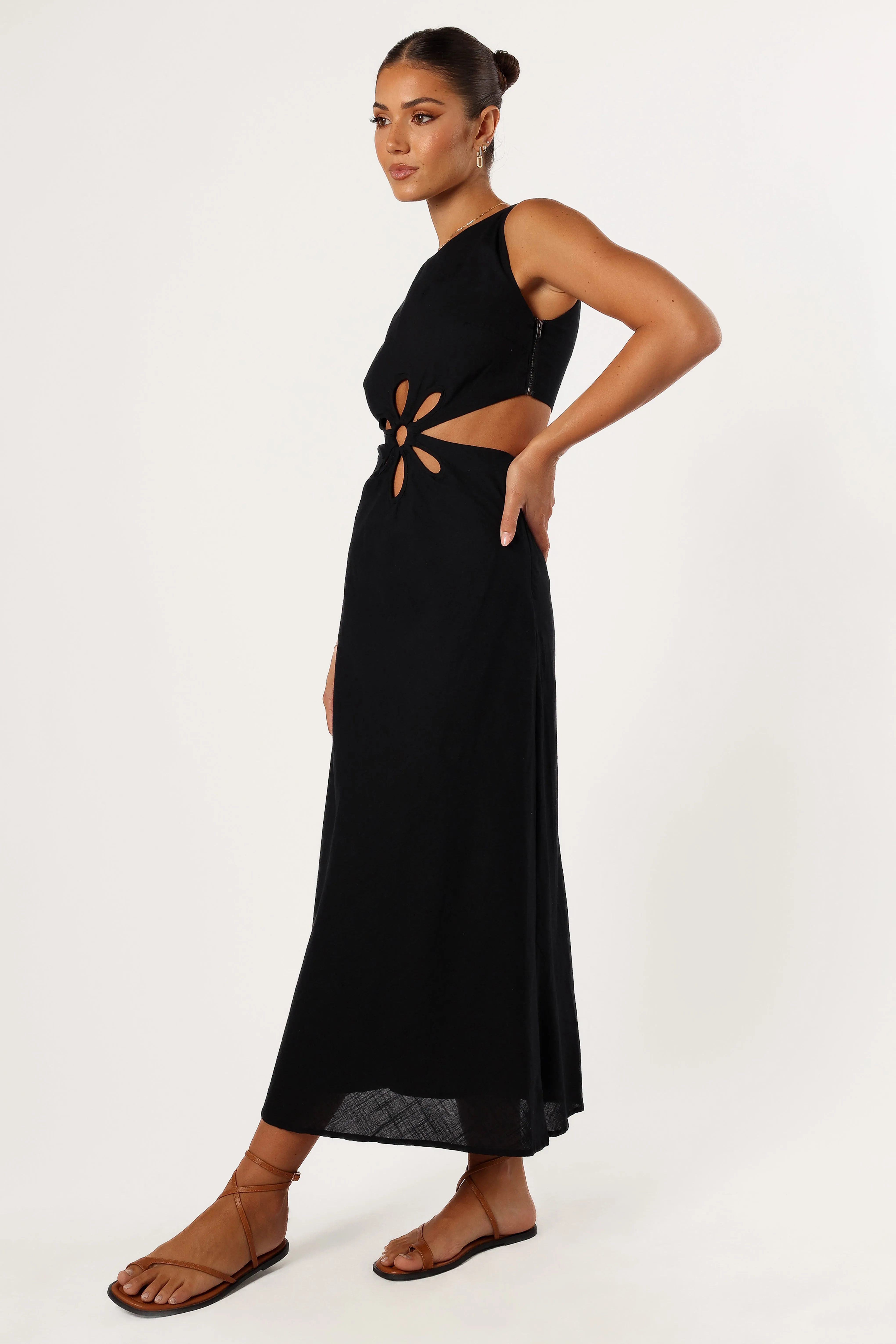 Sola Midi Dress - Black sold by Petal & Pup product image thumbnail 2