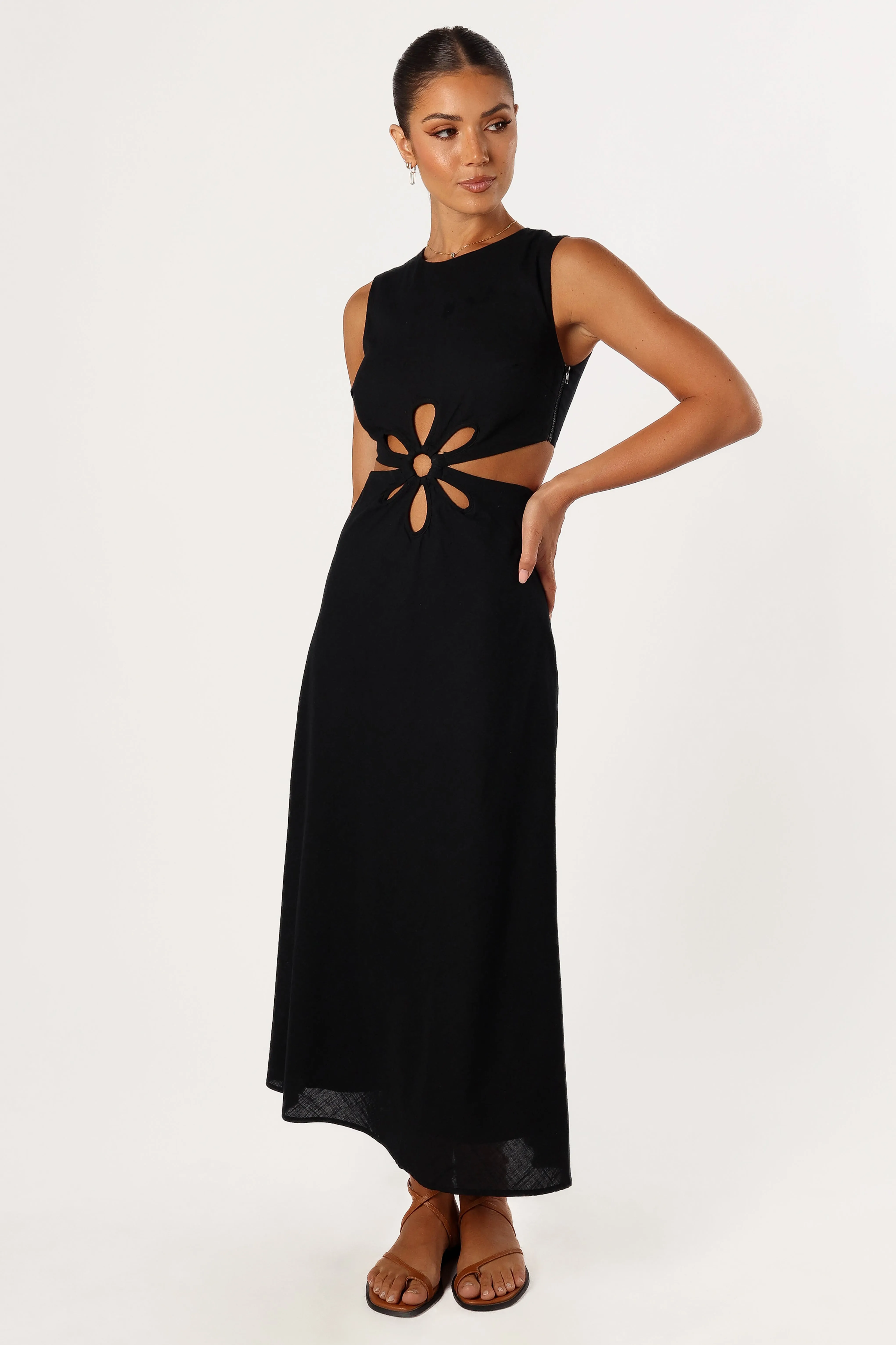 Sola Midi Dress - Black sold by Petal & Pup product image thumbnail 5