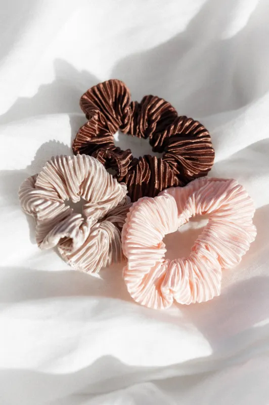Sinee Plisse Scrunchie 3 Pack - Multi sold by Petal & Pup