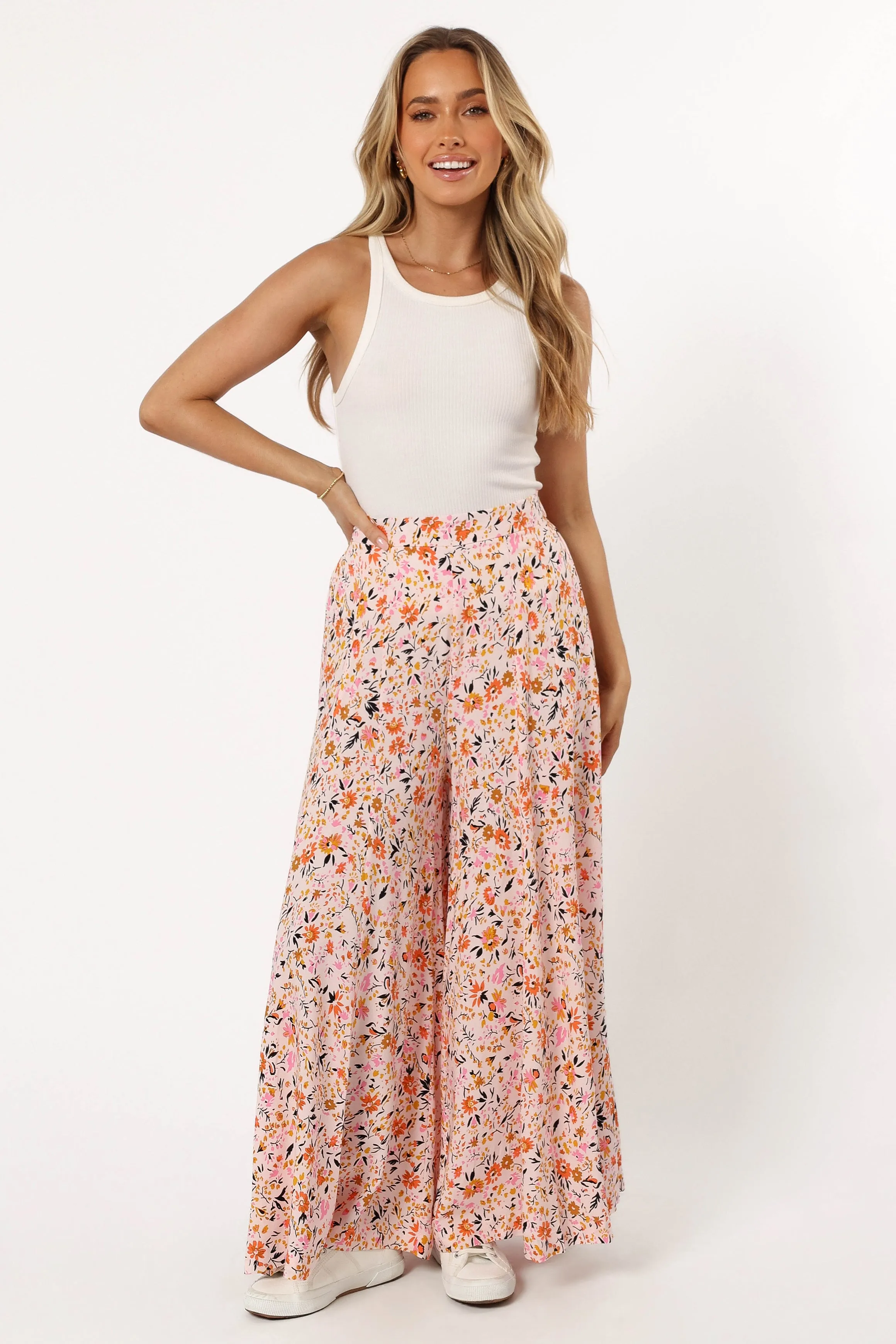 Kenzie Pant - Pink Floral sold by Petal & Pup