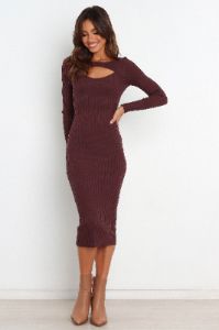 Irena Dress - Brown sold by Petal & Pup