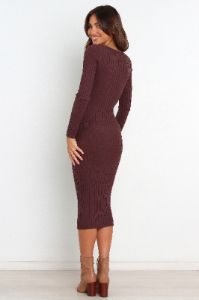 Irena Dress - Brown sold by Petal & Pup