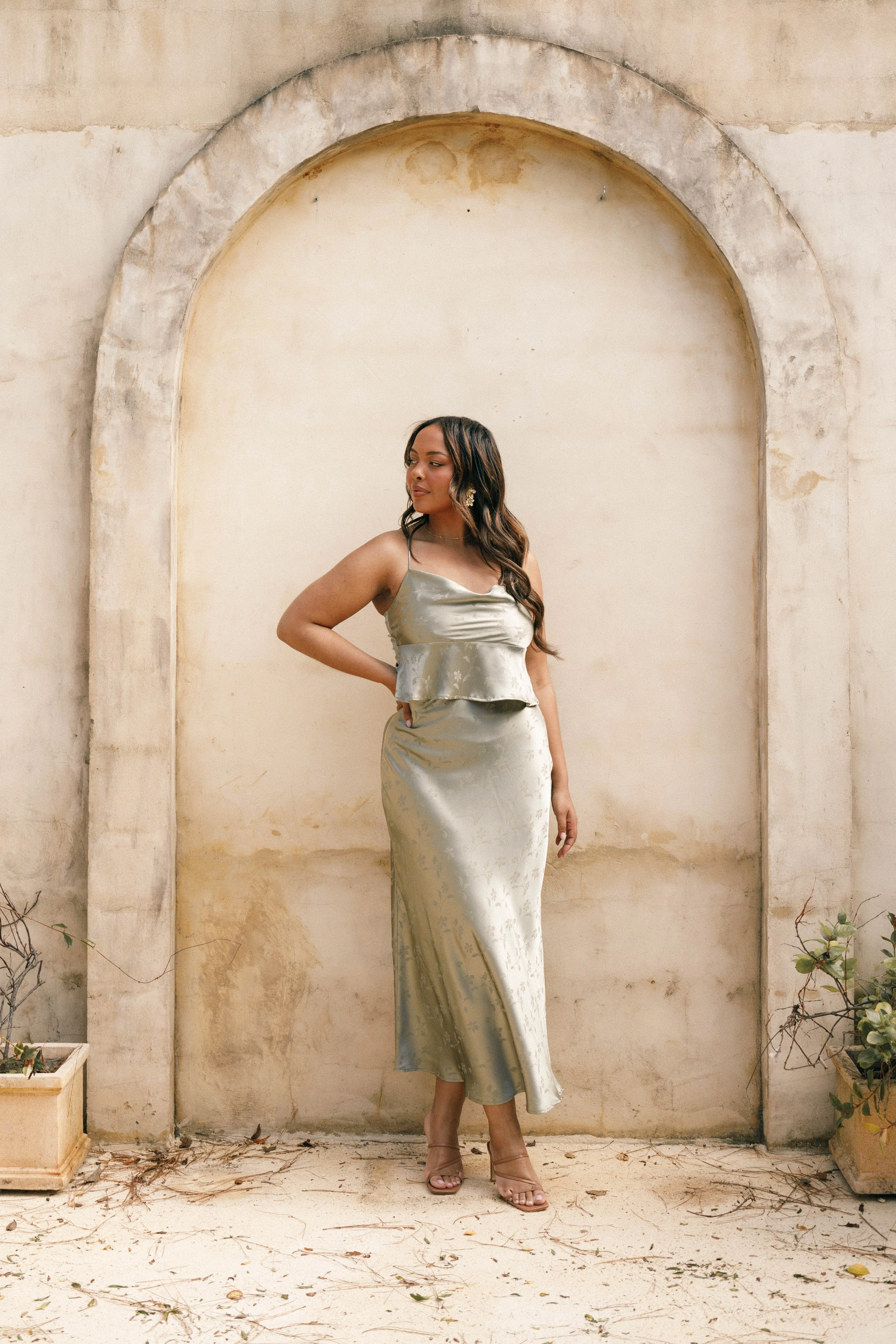 Belle Two Piece Set - Olive sold by Petal & Pup product image thumbnail 2