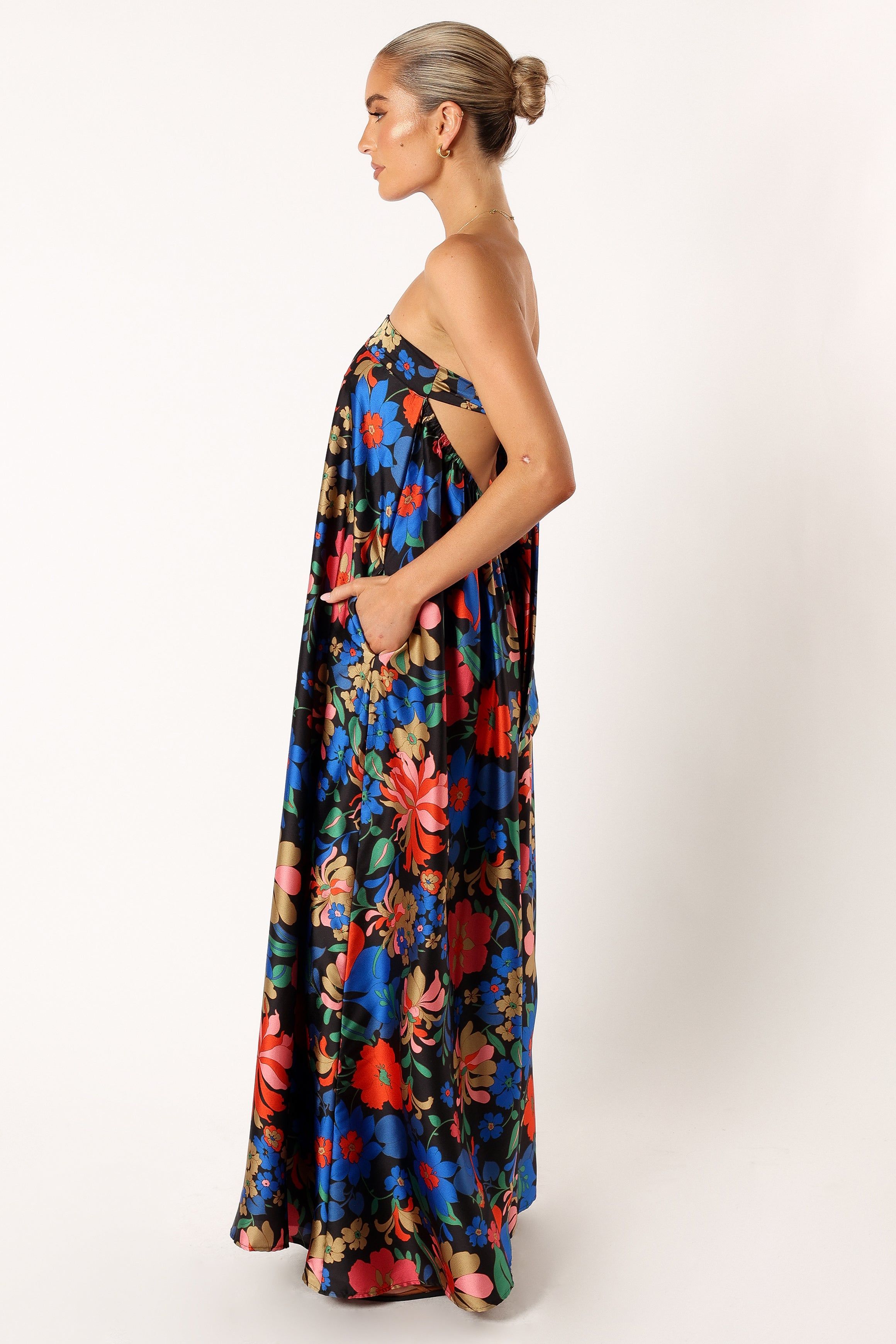 Josephine Strapless Jumpsuit - Black sold by Petal & Pup product image thumbnail 2