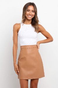 Neave Skirt - Tan sold by Petal & Pup