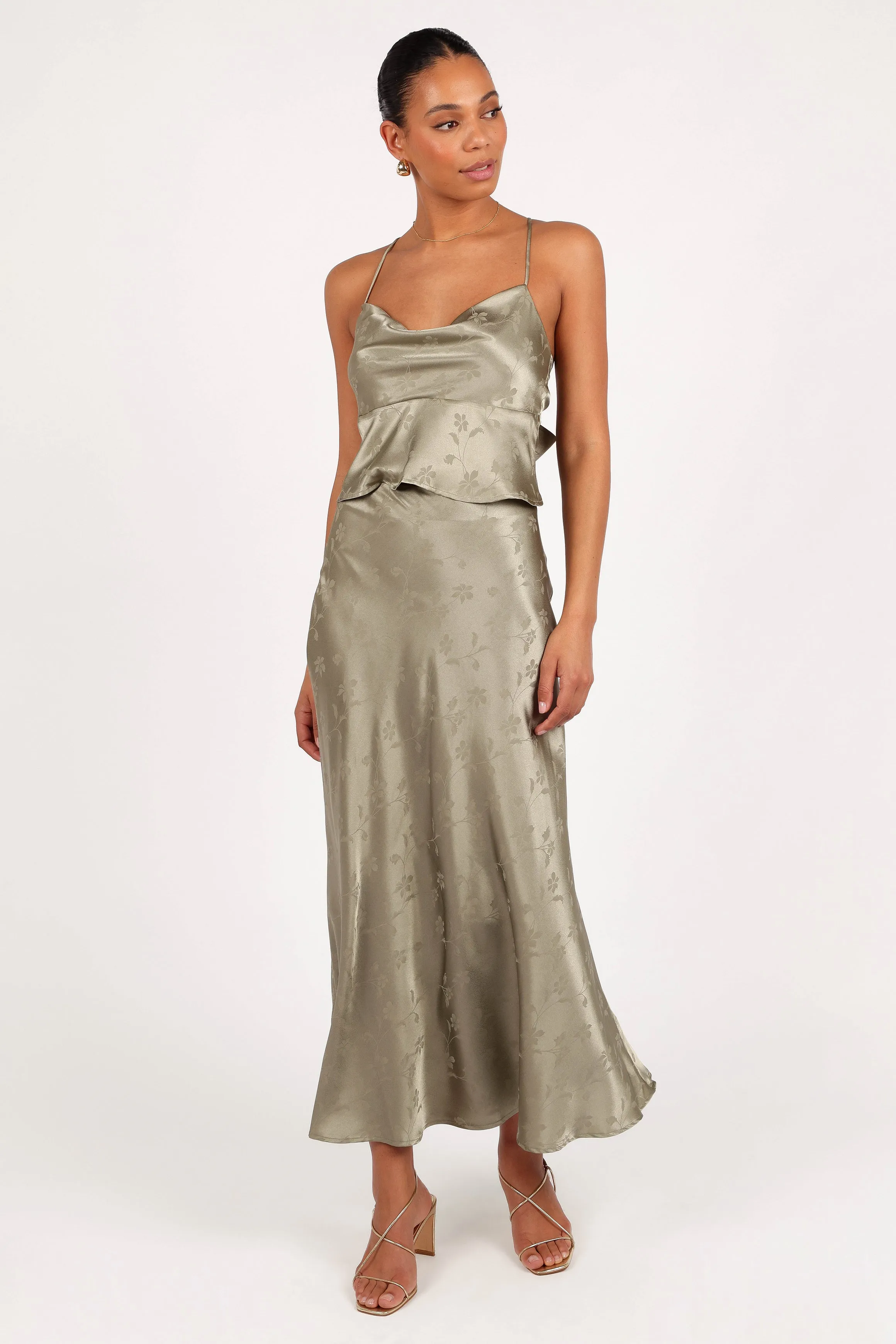Belle Two Piece Set - Olive sold by Petal & Pup product image thumbnail 3