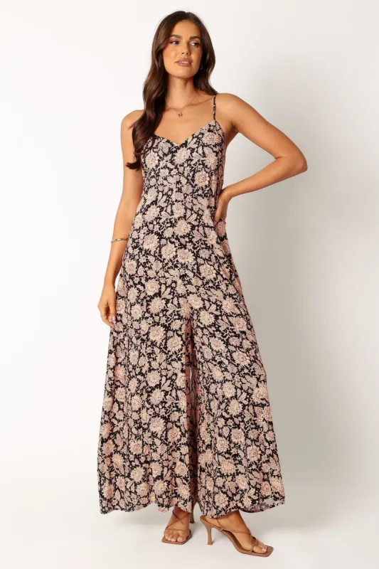 Imogen Wide Leg Jumpsuit - Black sold by Petal & Pup