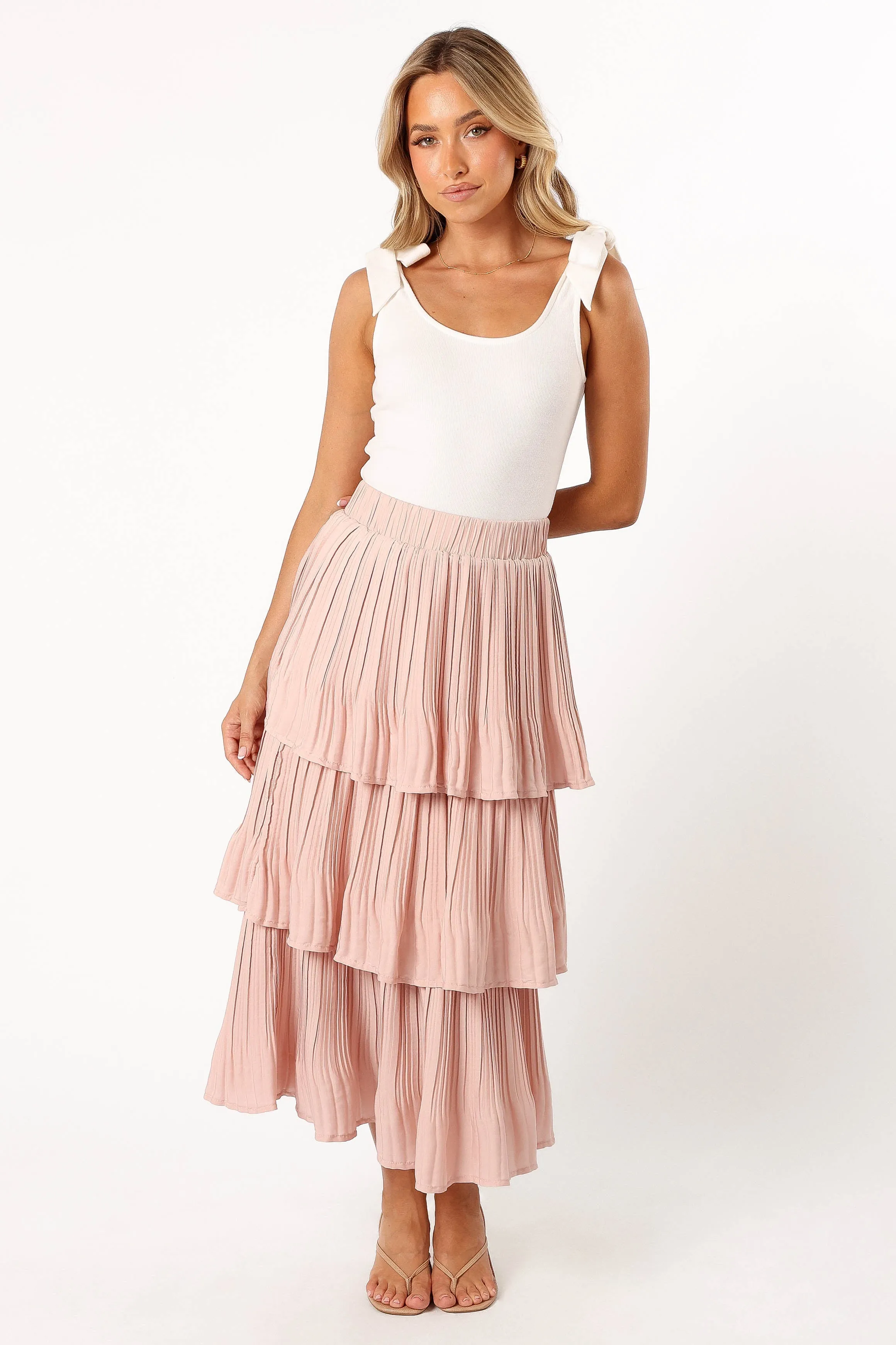 Rylan Maxi Skirt - Champagne Pink sold by Petal & Pup product image thumbnail 2