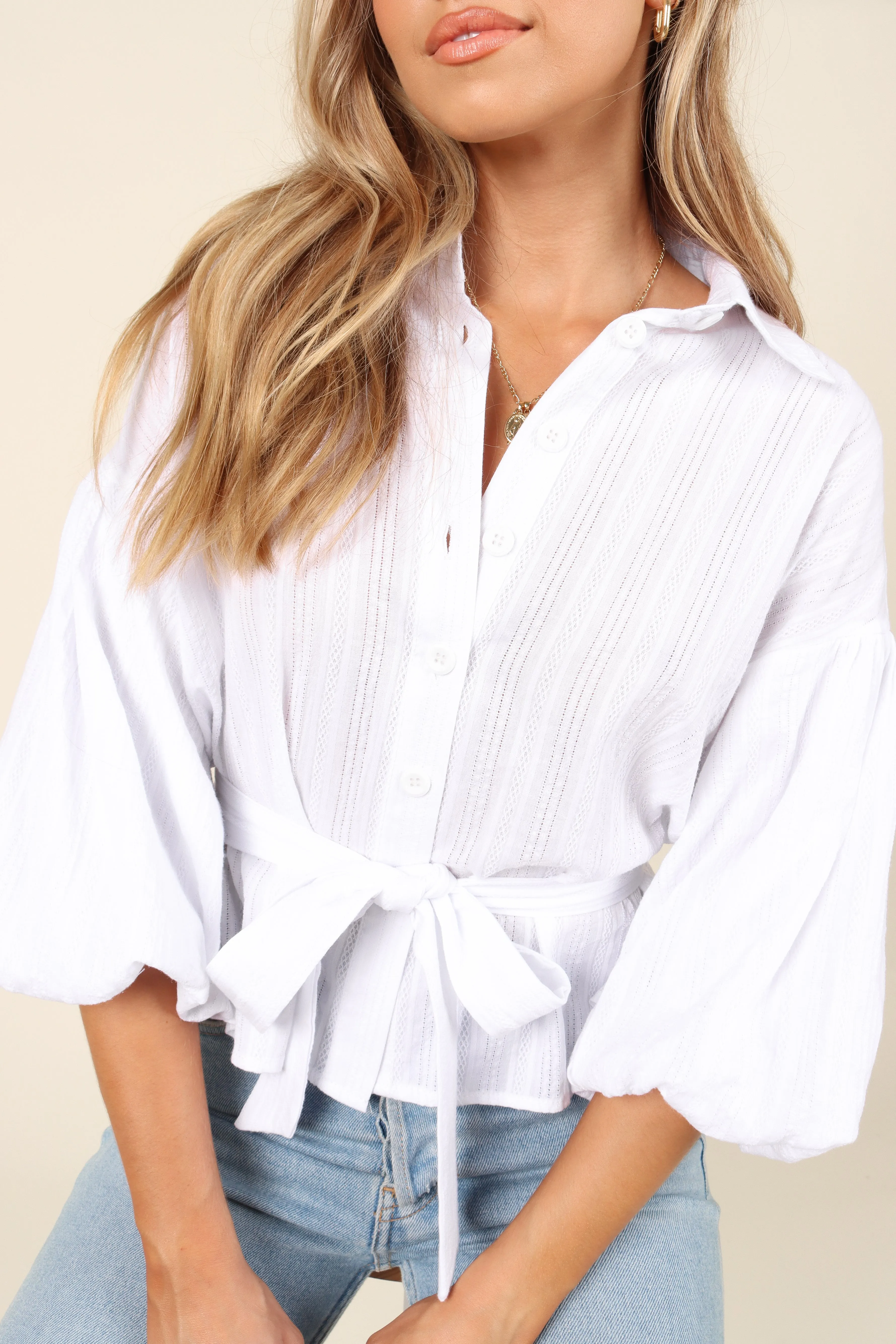 Sofia Top - White sold by Petal & Pup