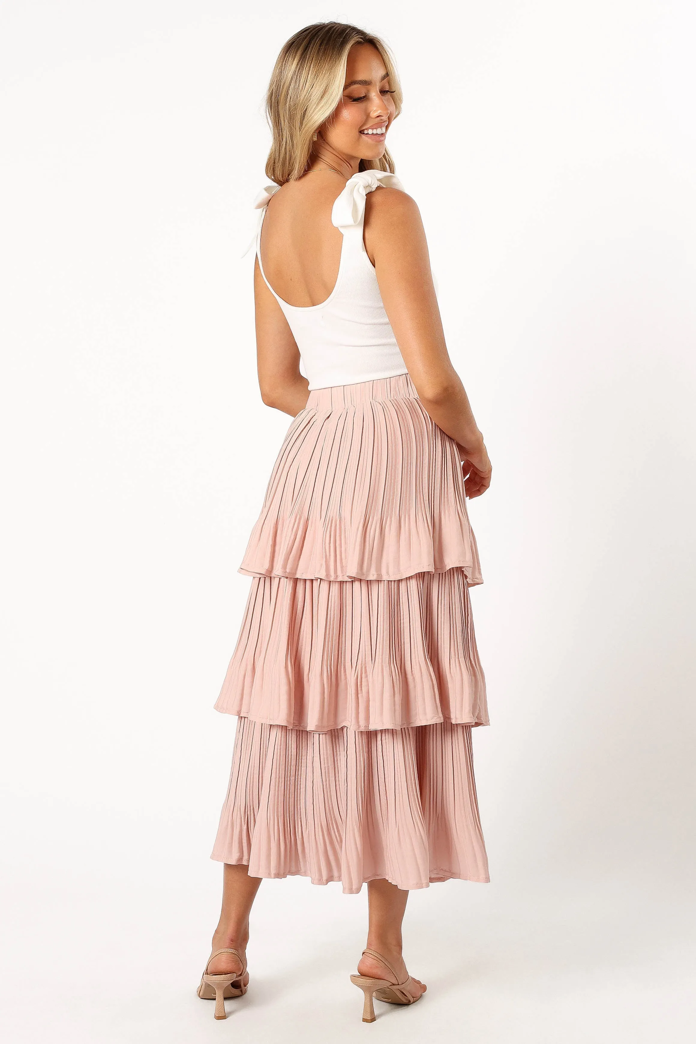 Rylan Maxi Skirt - Champagne Pink sold by Petal & Pup product image thumbnail 4
