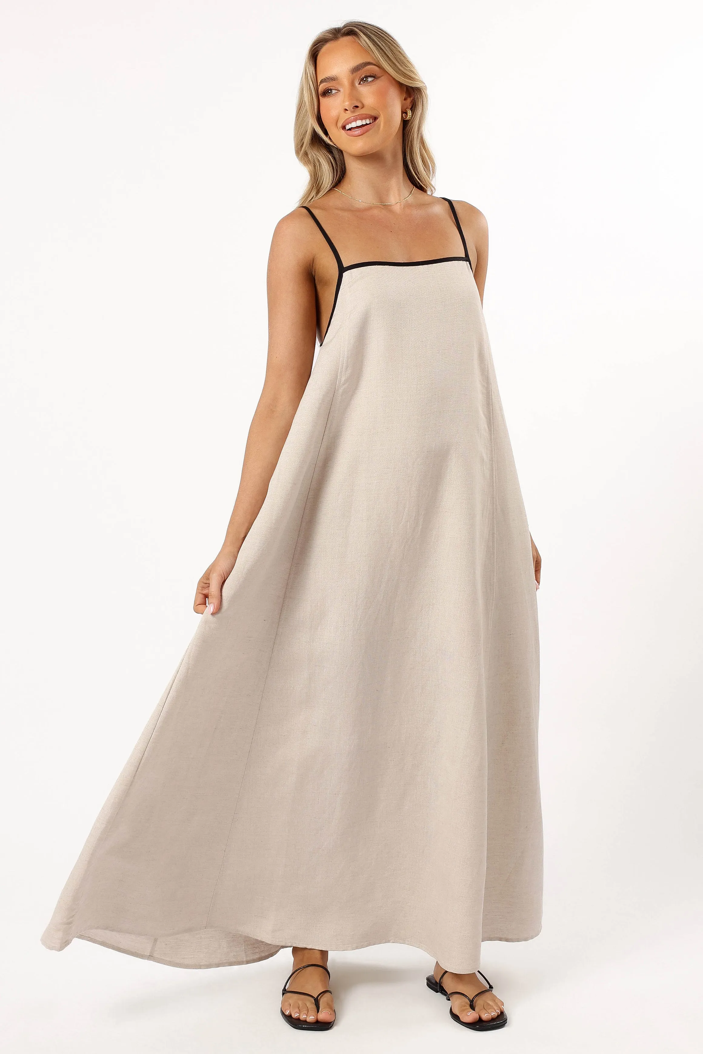 Elliana Maxi Dress - Beige sold by Petal & Pup product image thumbnail 3