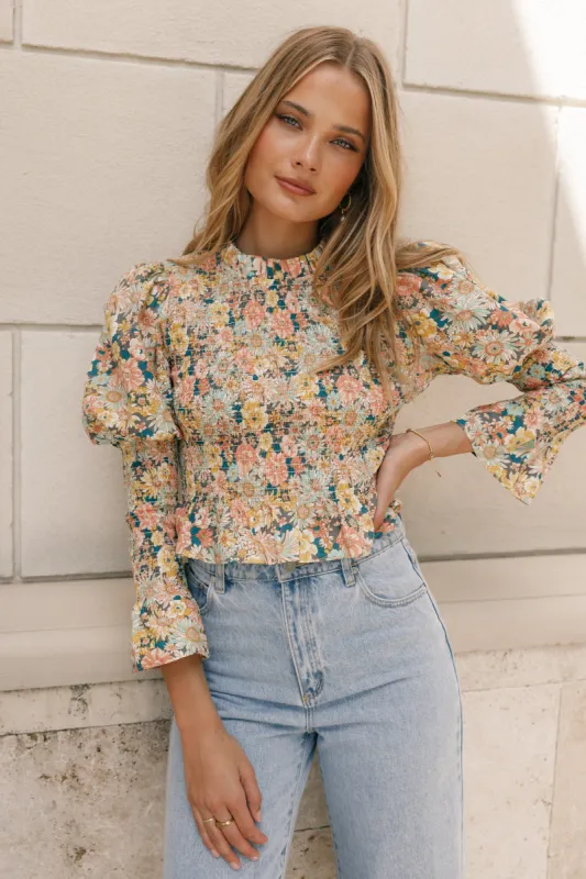 Novah Long Sleeve Top - Floral made by Petal & Pup