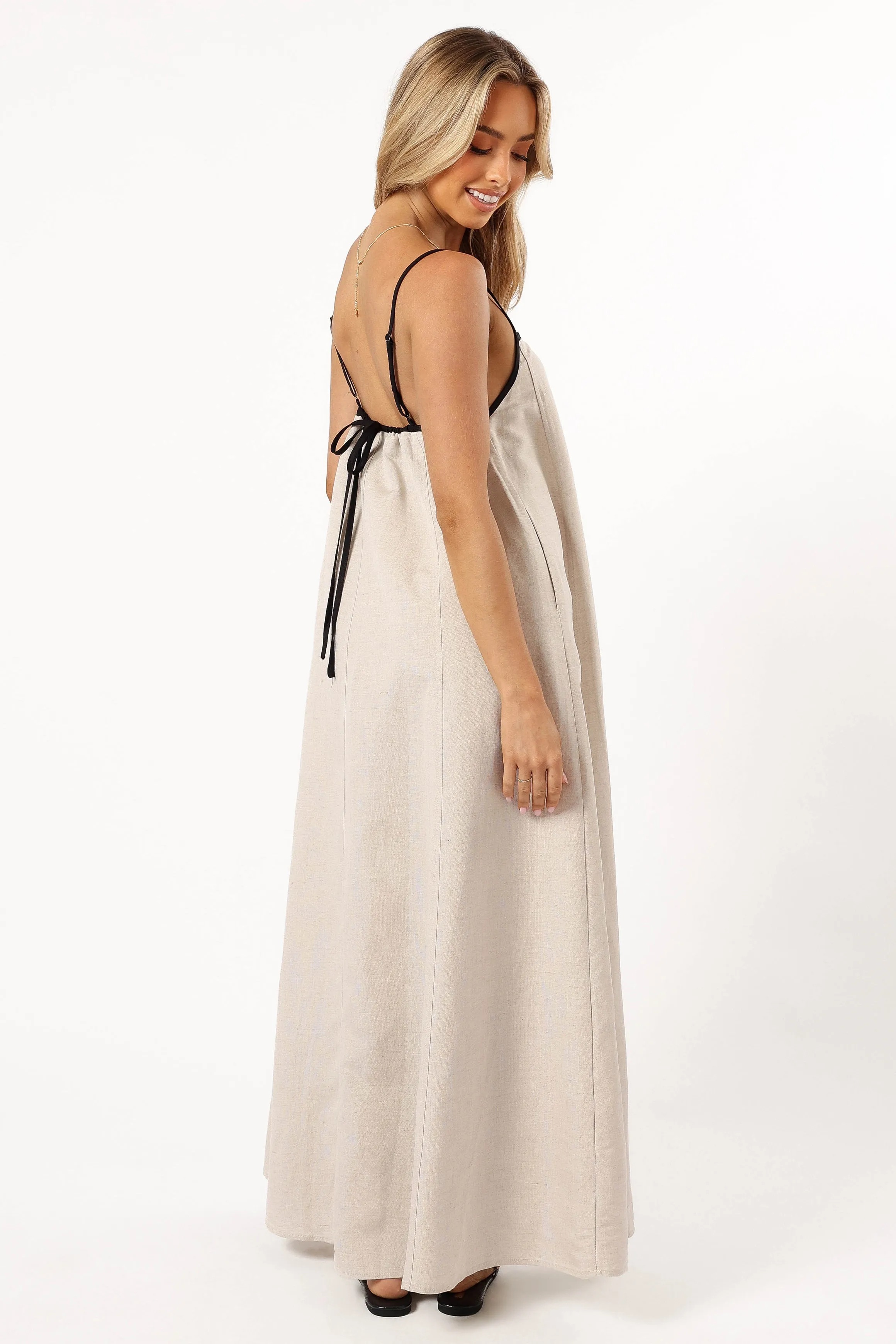 Elliana Maxi Dress - Beige sold by Petal & Pup product image thumbnail 4