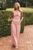 Daisy Strapless Jumpsuit - Dusty Rose sold by Petal & Pup