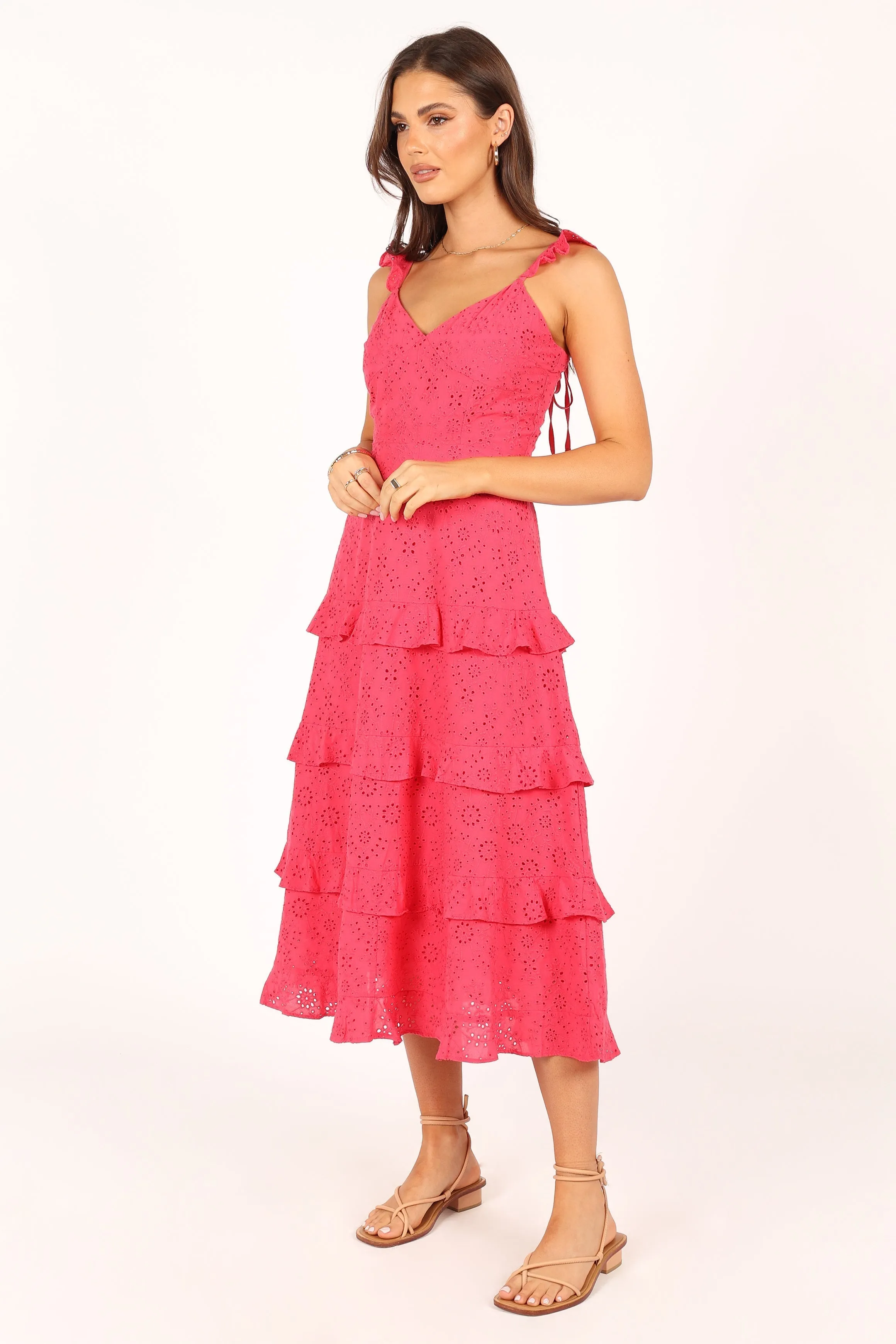 Lillian Midi Dress - Pink sold by Petal & Pup product image thumbnail 4