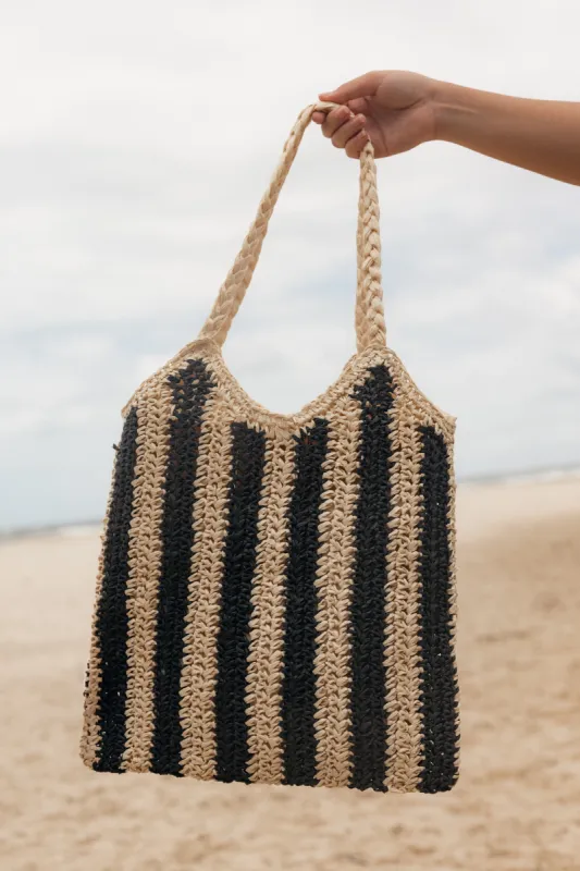 Kayt Bag - Black/Tan sold by Petal & Pup