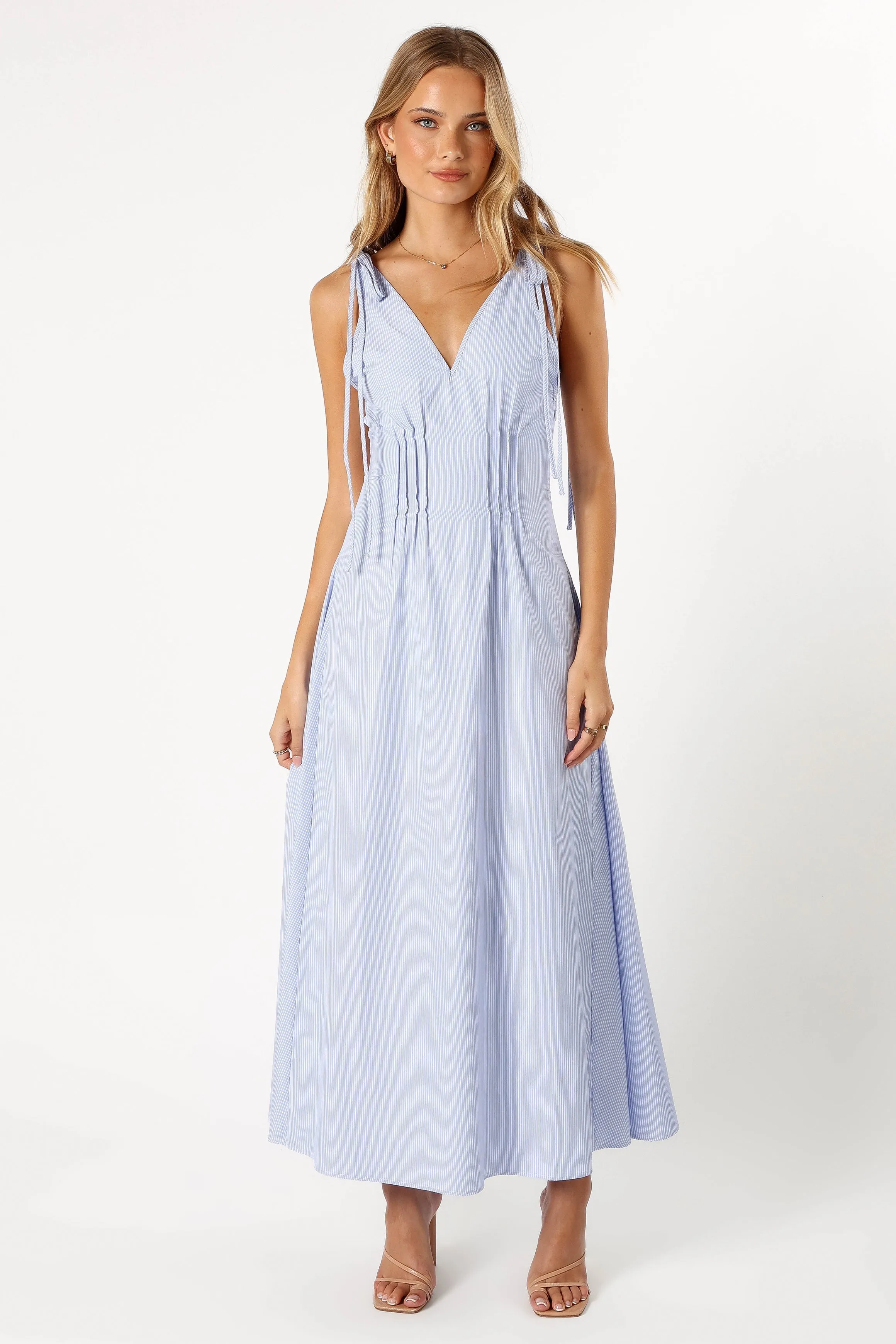 Jaynie Maxi Dress - Blue Stripe sold by Petal & Pup product image thumbnail 3