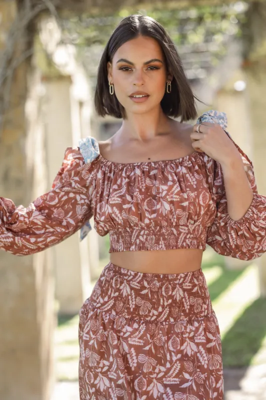 Maryette Top - Cinnamon sold by Petal & Pup