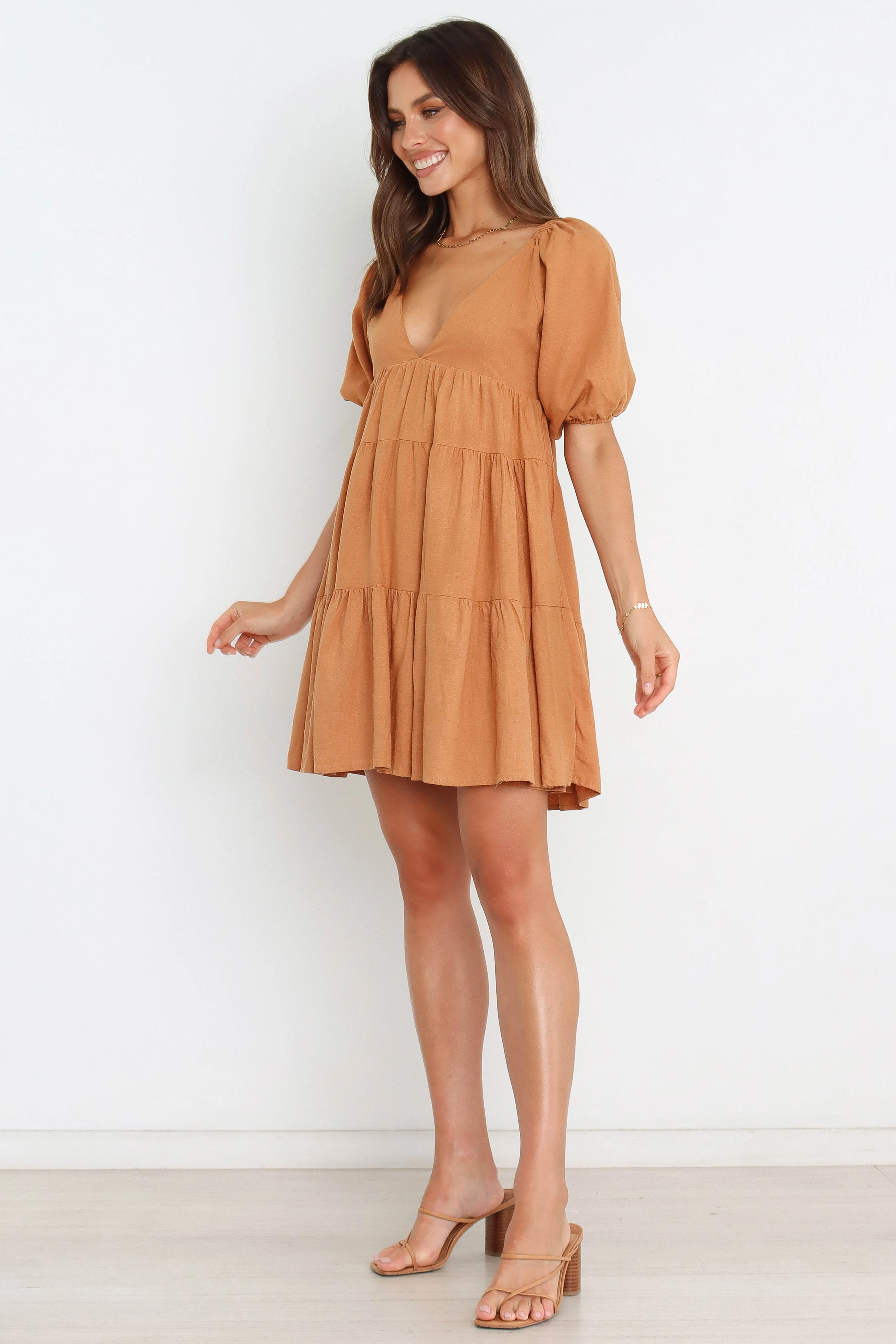 Lorey Dress - Tan sold by Petal & Pup product image thumbnail 5