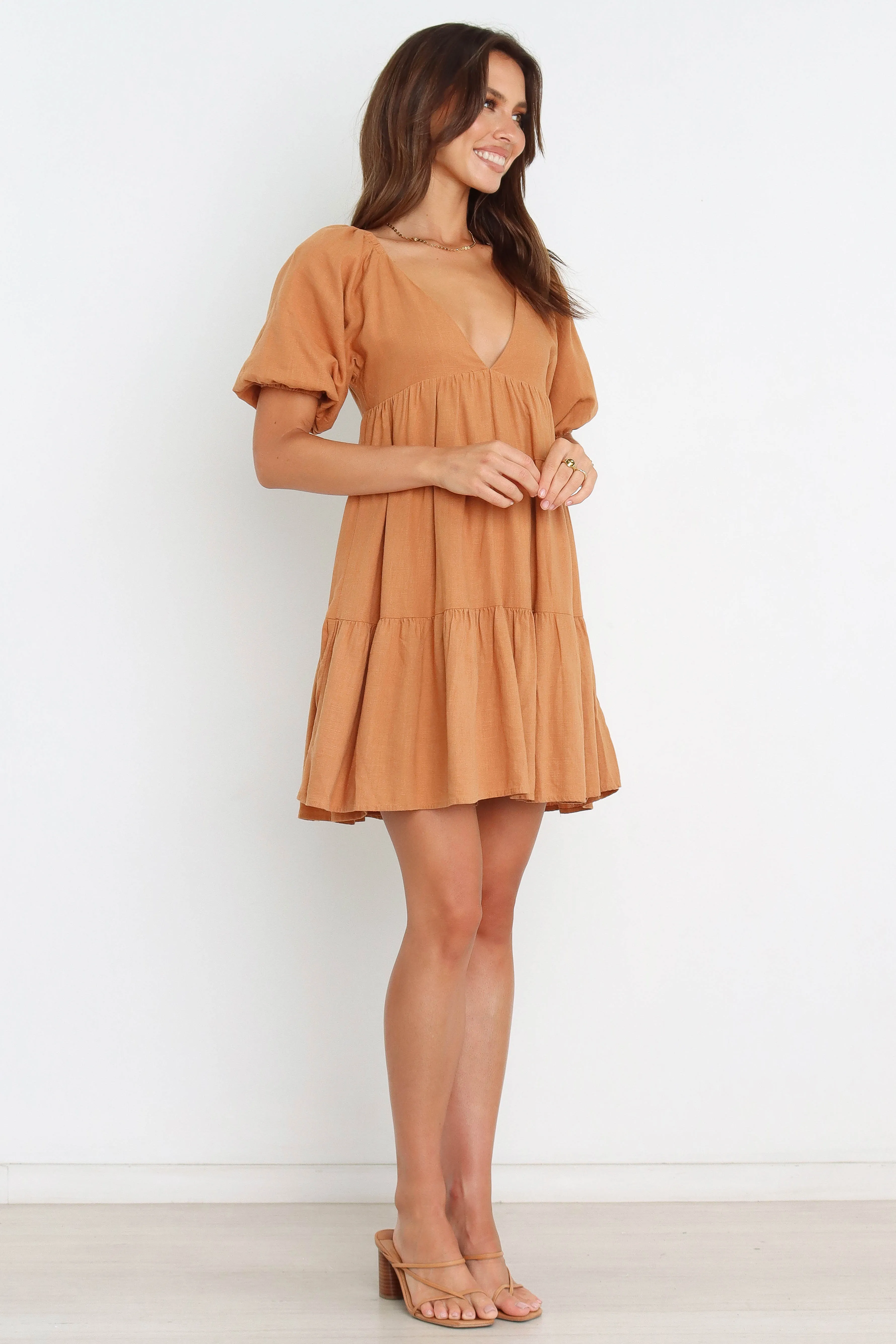 Lorey Dress - Tan sold by Petal & Pup product image thumbnail 3