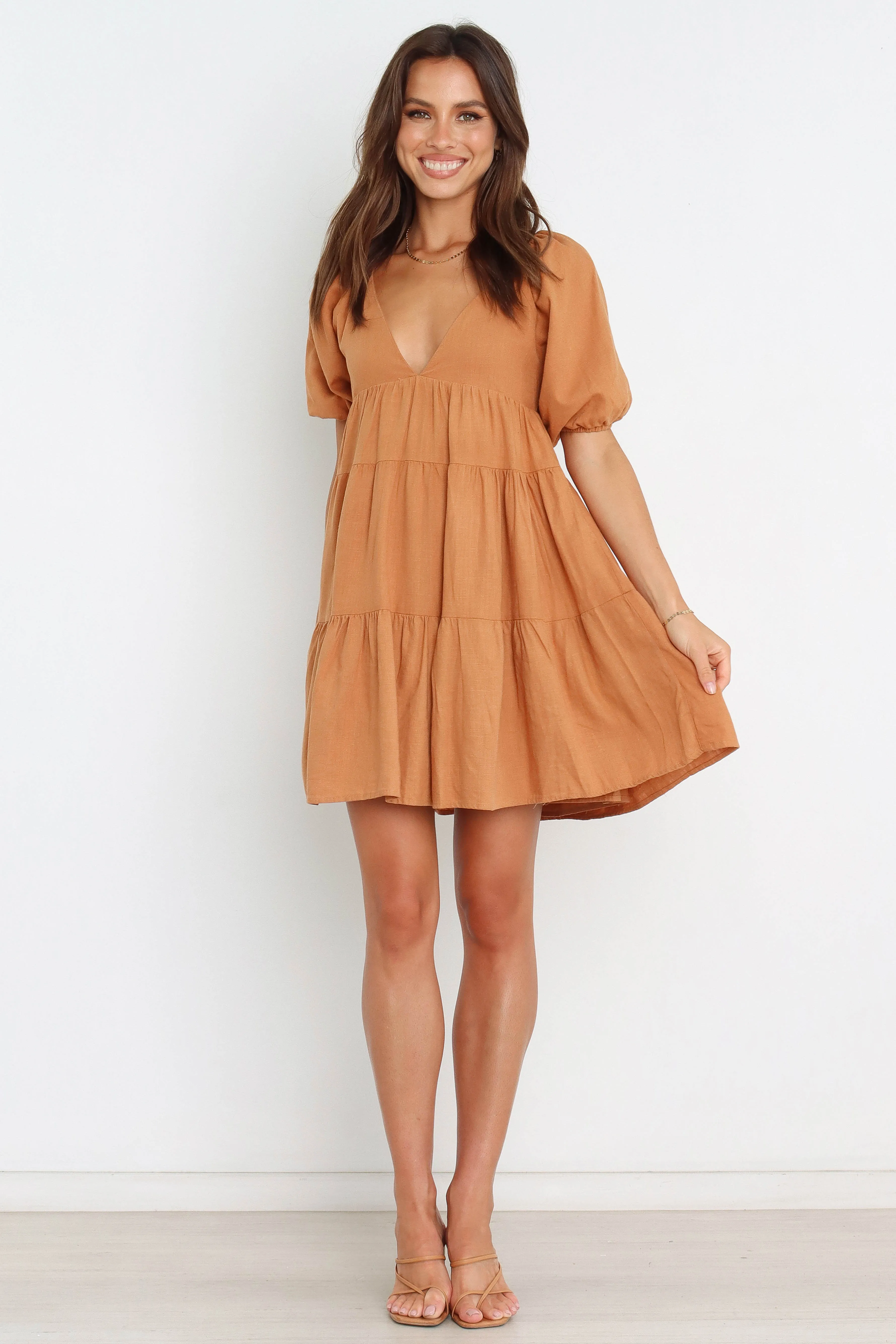 Lorey Dress - Tan sold by Petal & Pup product image thumbnail 2