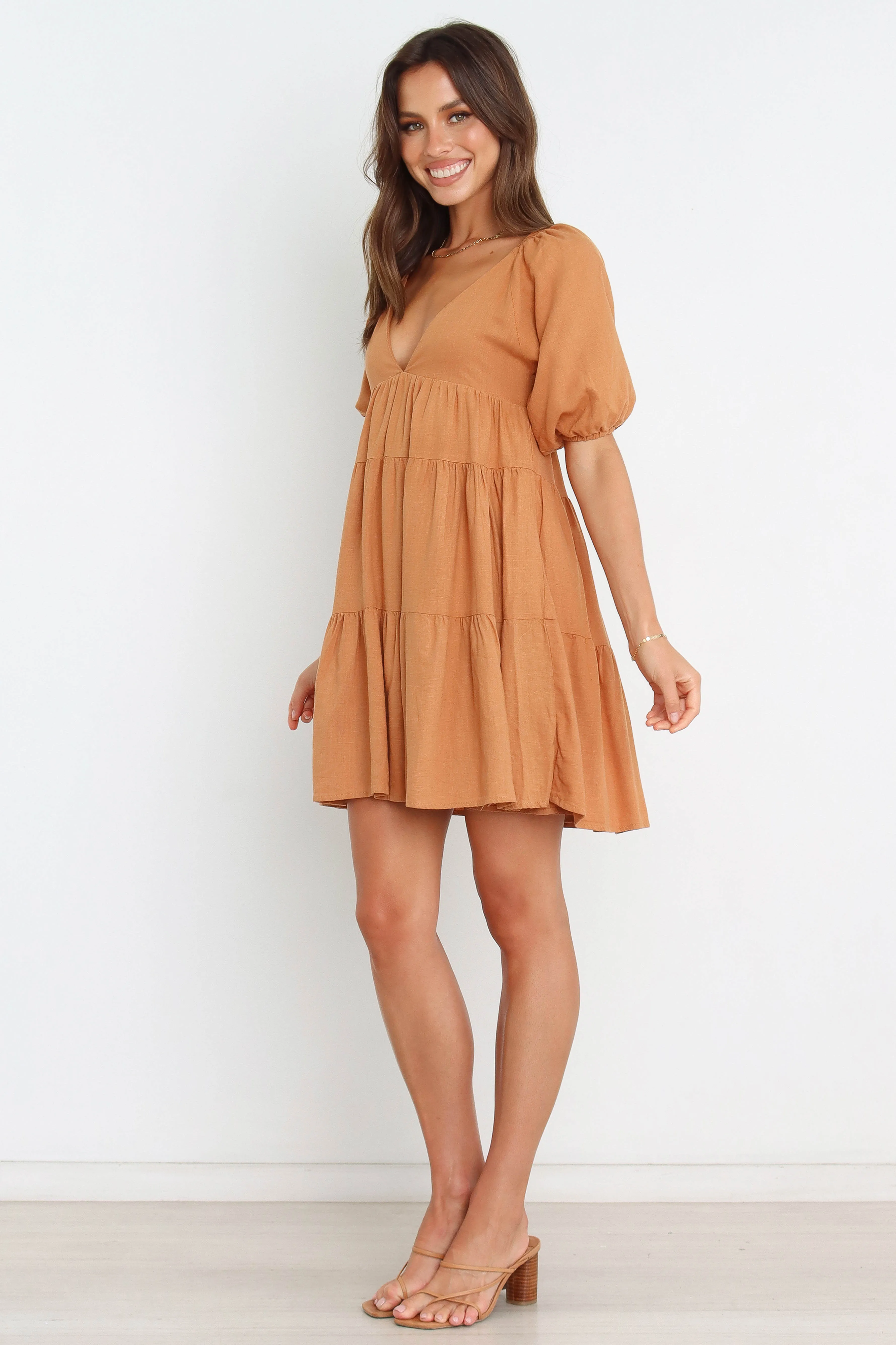 Lorey Dress - Tan sold by Petal & Pup product image thumbnail 4