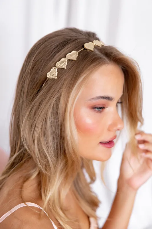 Mi Amore Headband - Gold made by Petal & Pup
