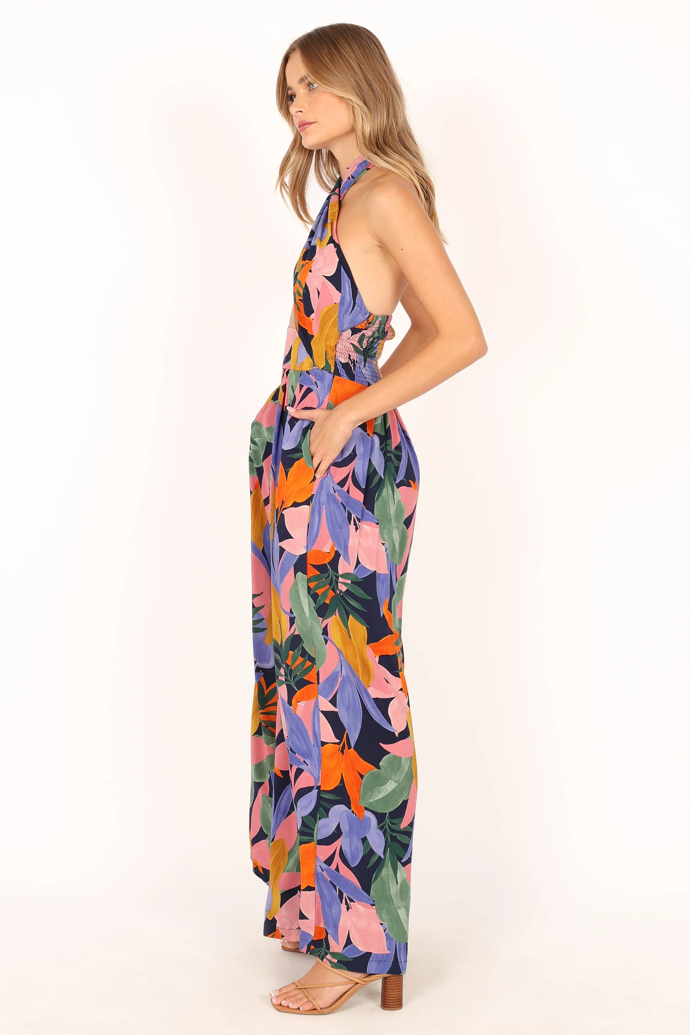 LeLe Halter Jumpsuit - Multi sold by Petal & Pup product image thumbnail 5