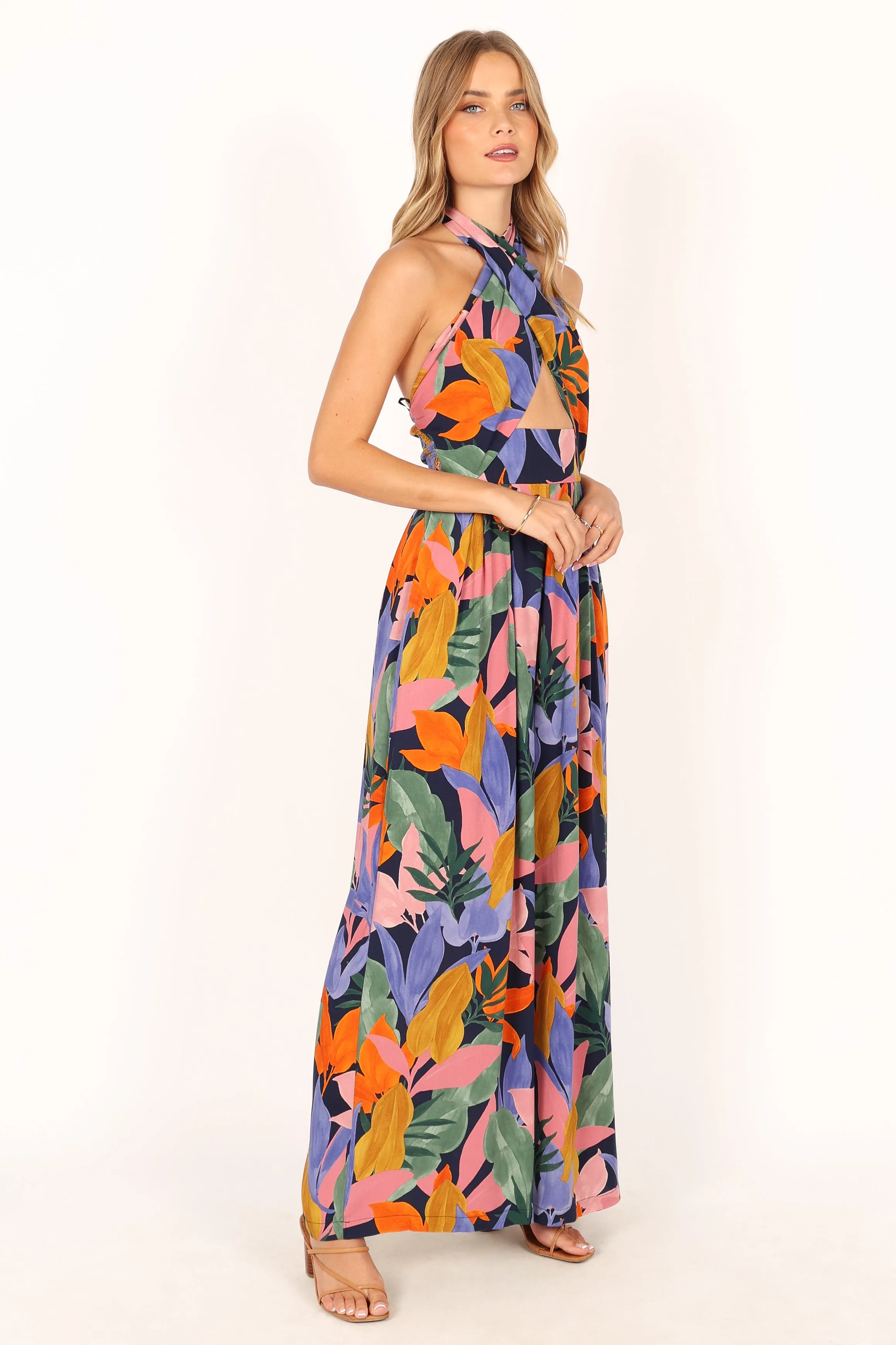 LeLe Halter Jumpsuit - Multi sold by Petal & Pup product image thumbnail 2