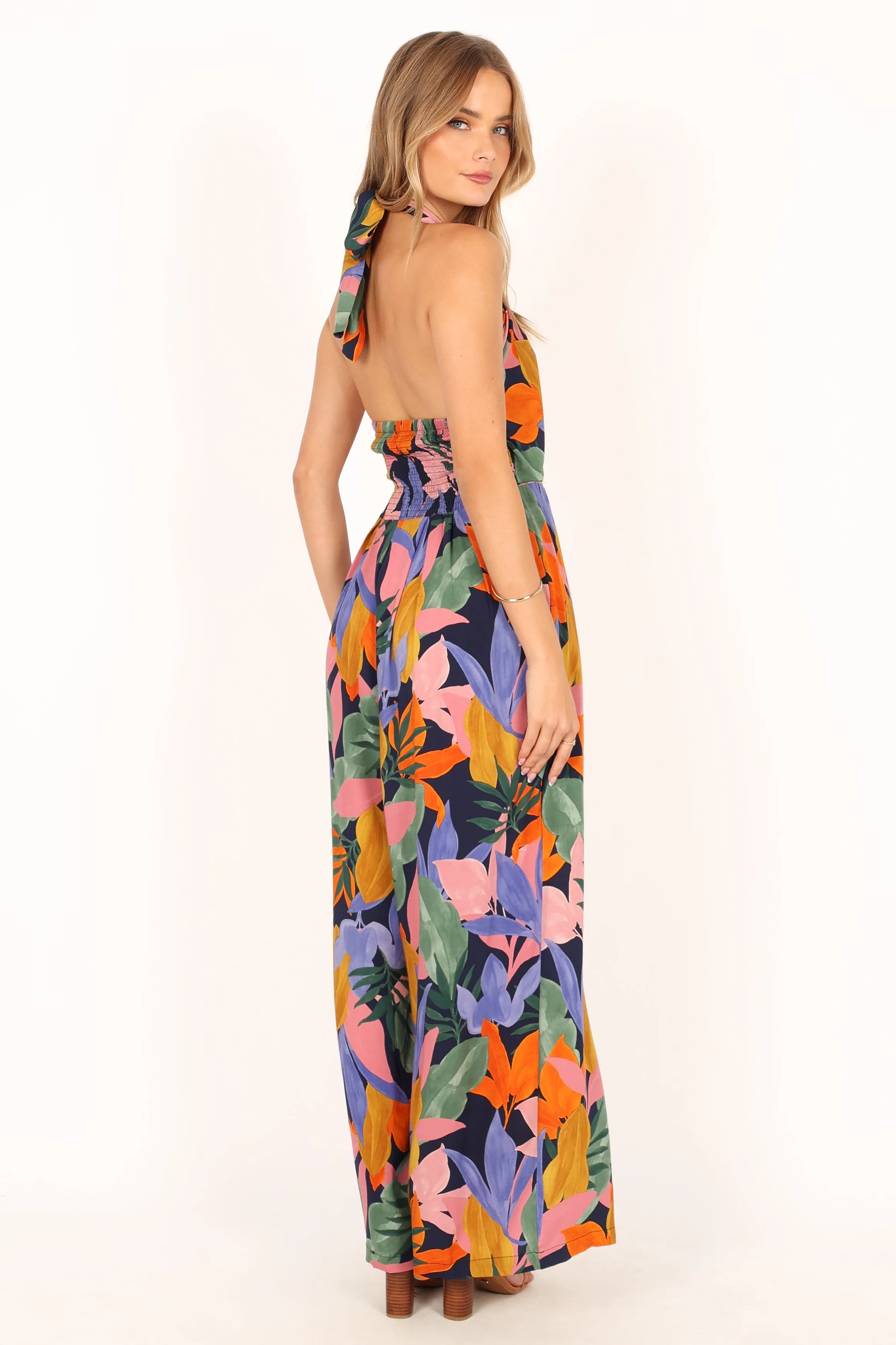 LeLe Halter Jumpsuit - Multi sold by Petal & Pup product image thumbnail 4