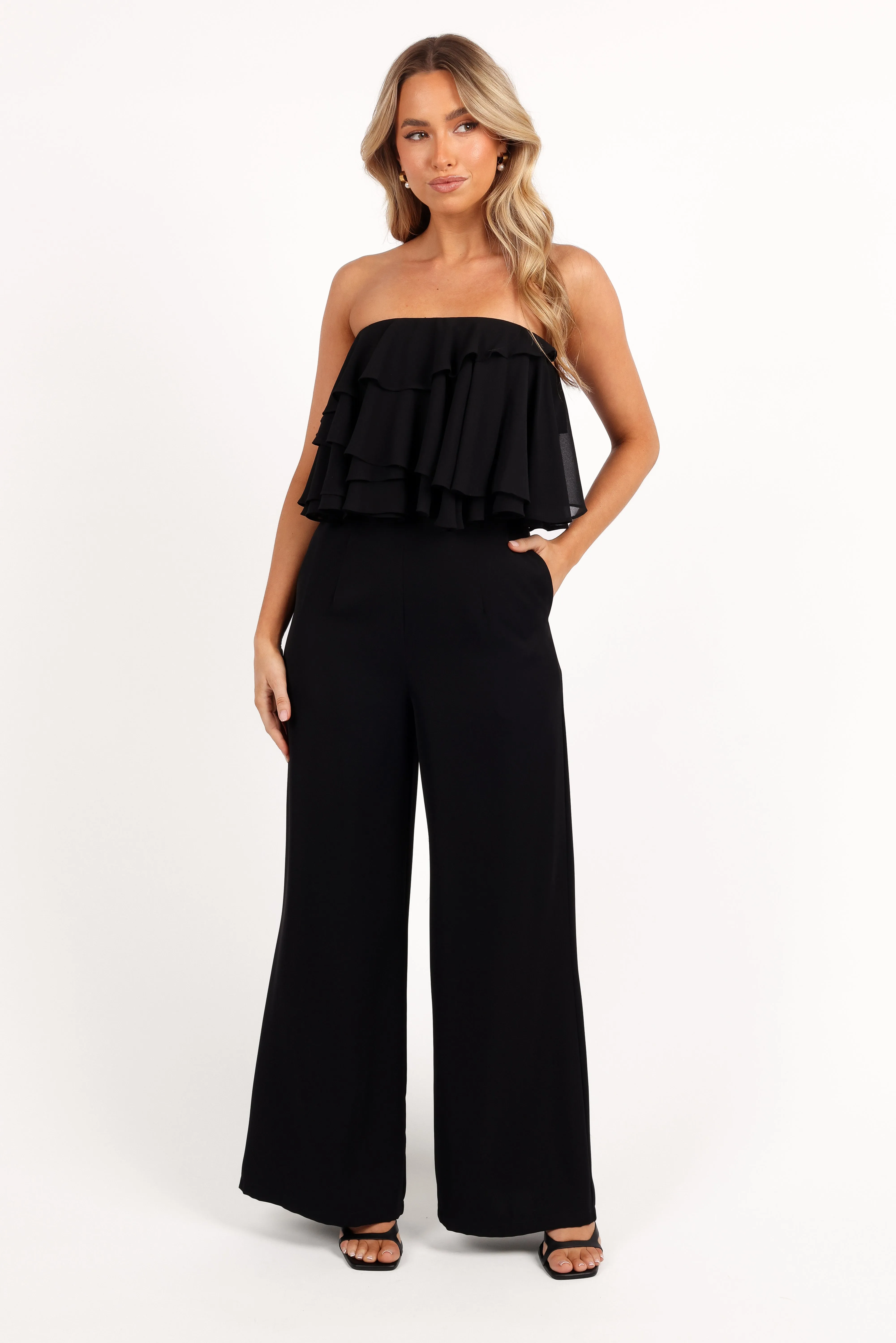 Georgiana Jumpsuit - Black sold by Petal & Pup product image thumbnail 3