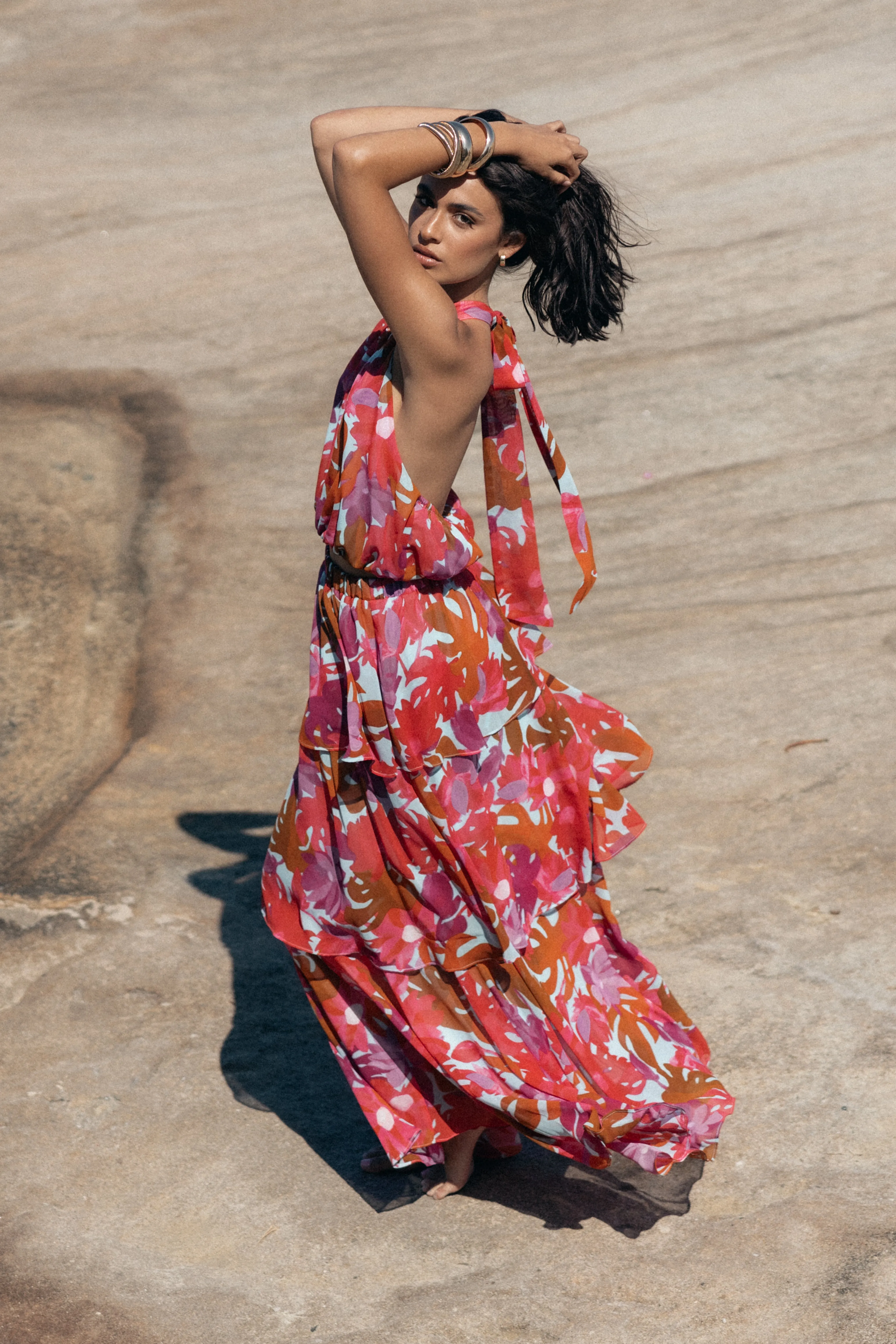 Blaise Frill Skirt - Pink Azalea sold by Petal & Pup