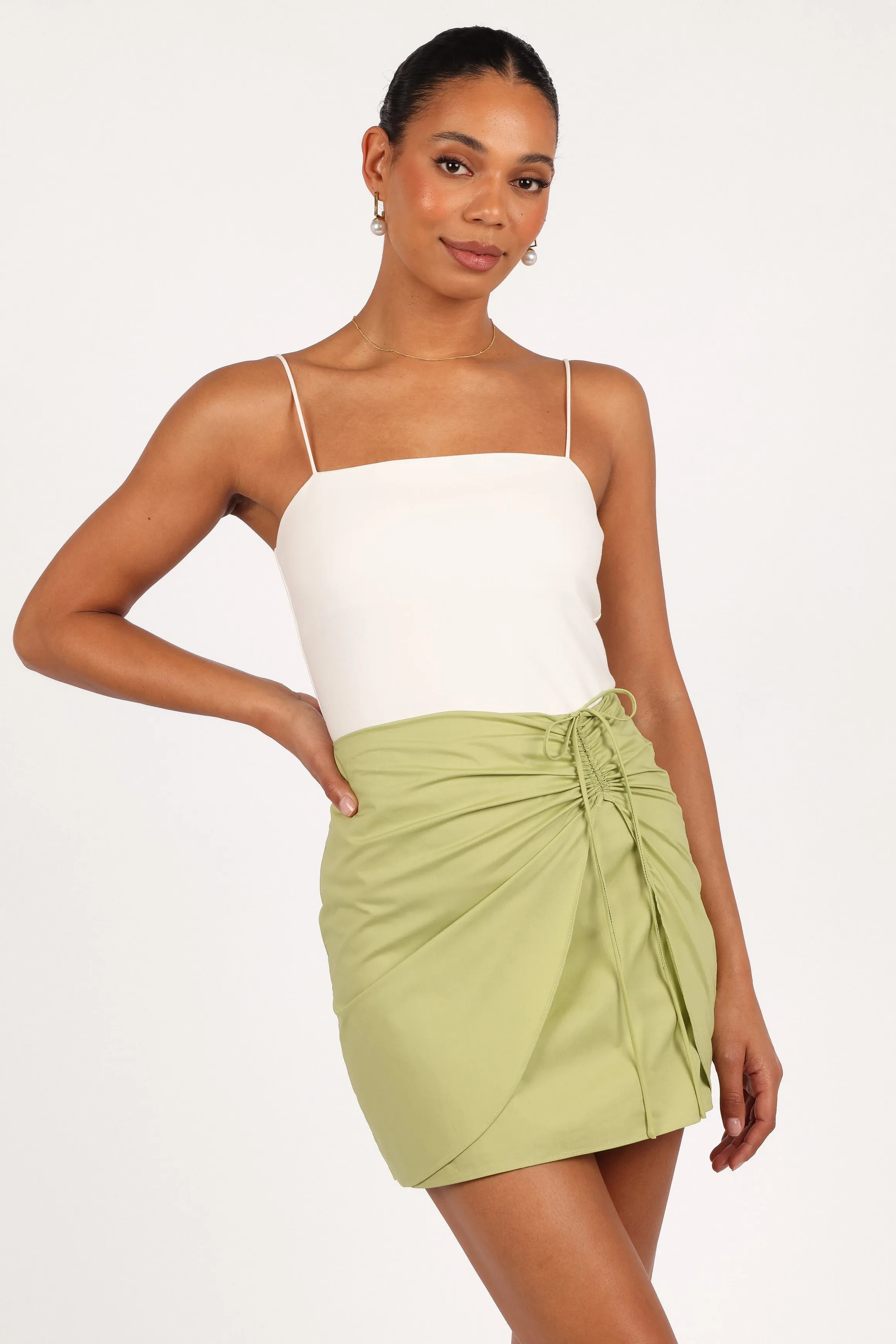Mirha Mini Skirt - Meadow Green sold by Petal & Pup product image thumbnail 3