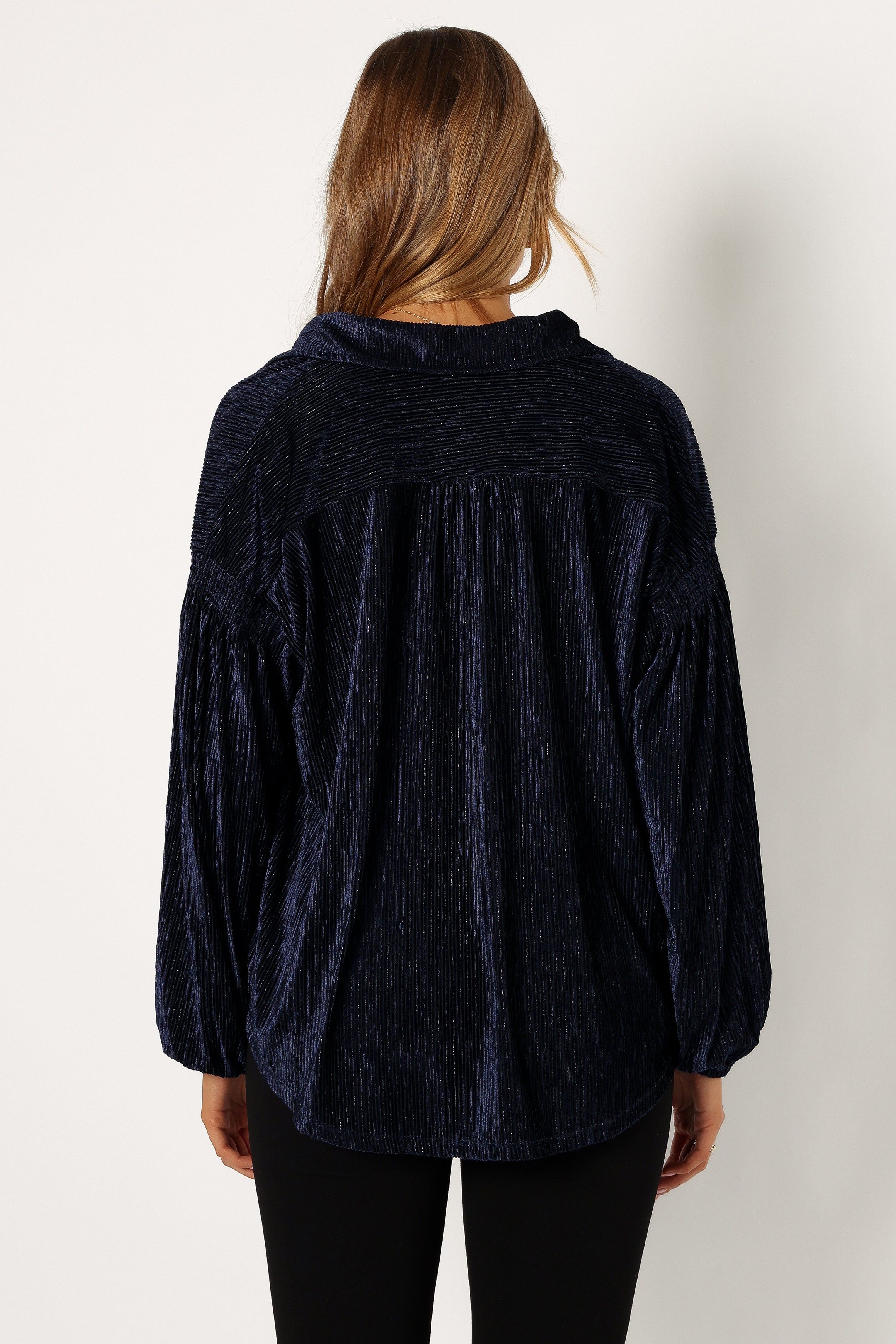 Cadence Long Sleeve Top - Navy sold by Petal & Pup product image thumbnail 4