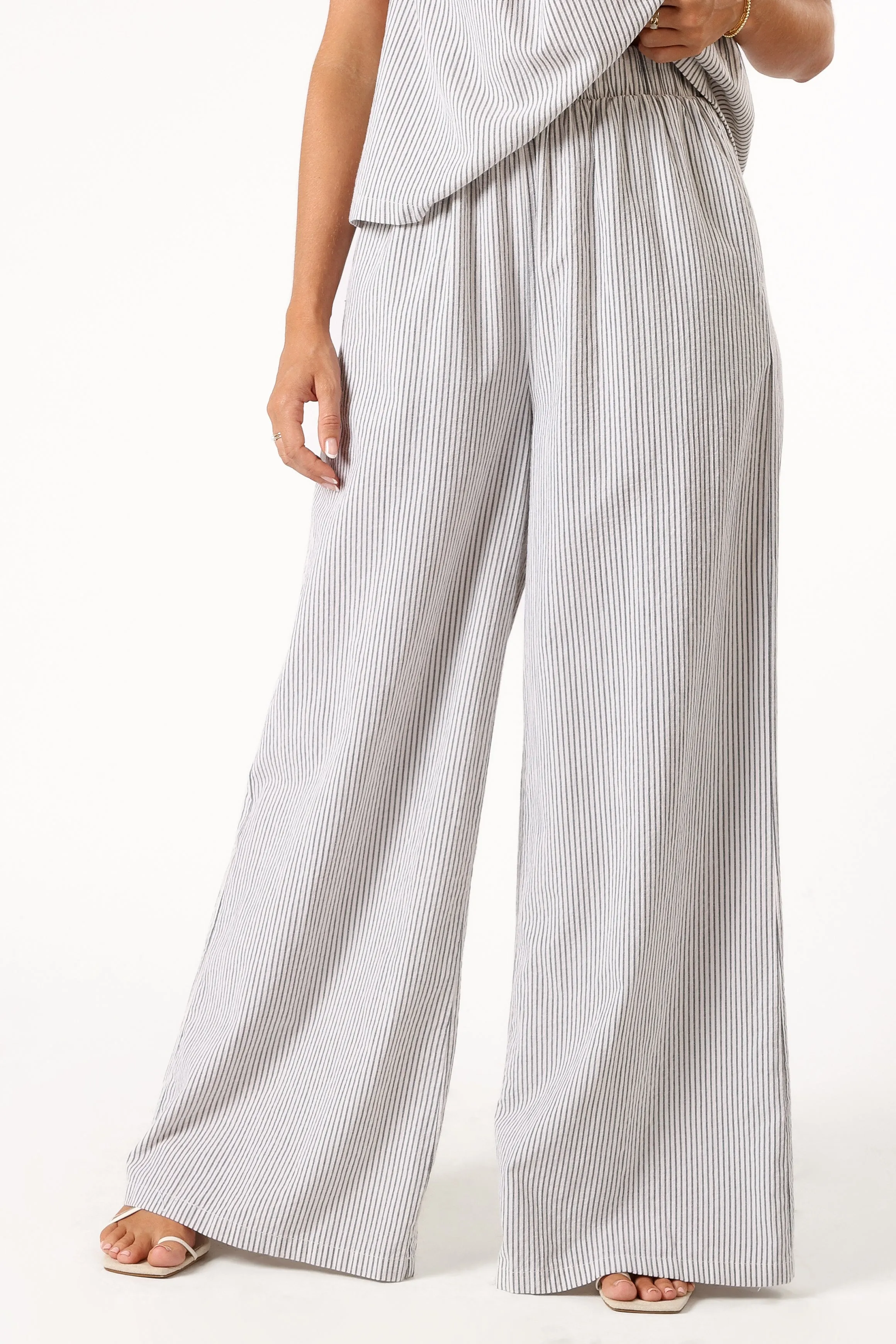 Savanna Striped Pants - White sold by Petal & Pup product image thumbnail 4