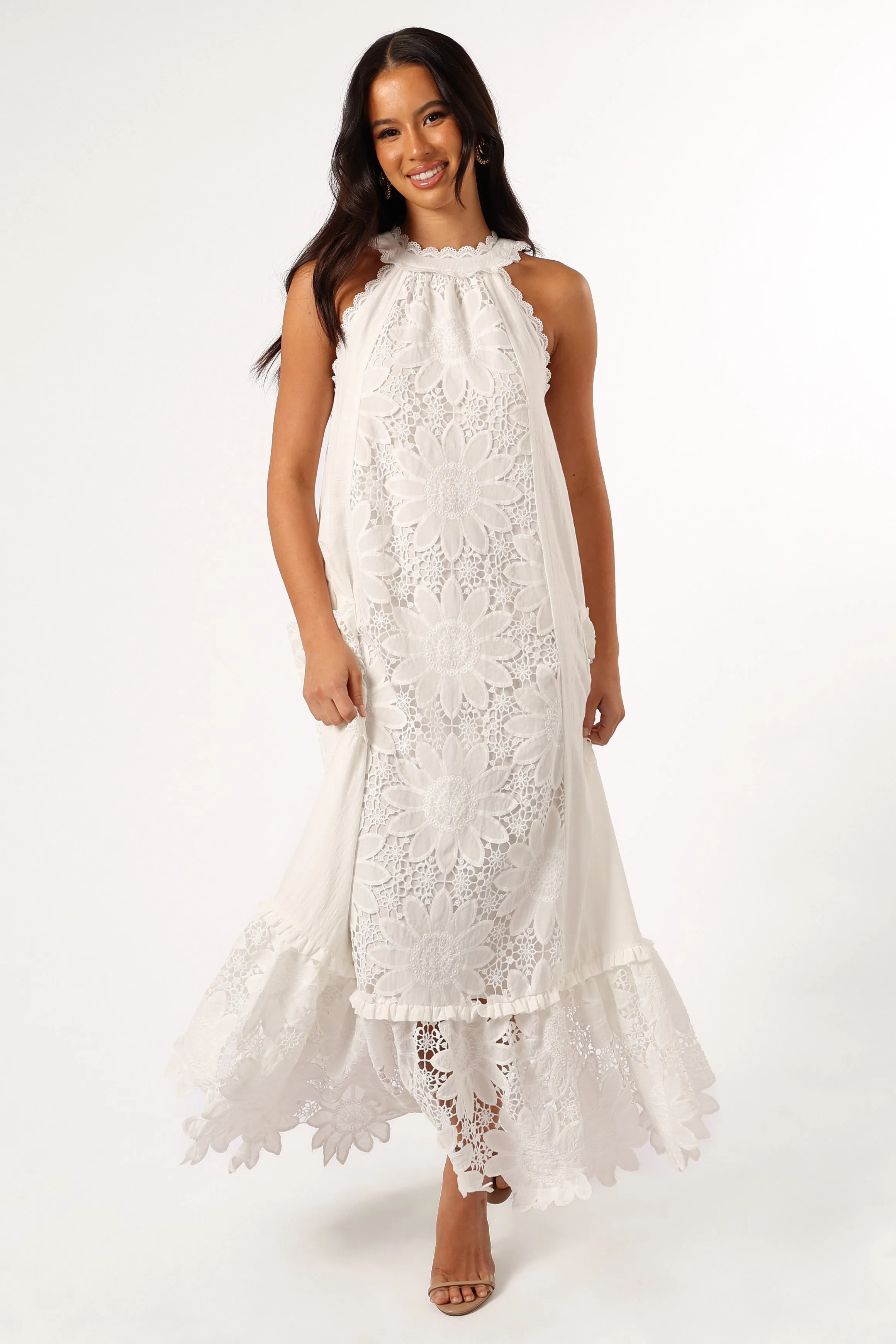 Capri Maxi Dress - White sold by Petal & Pup