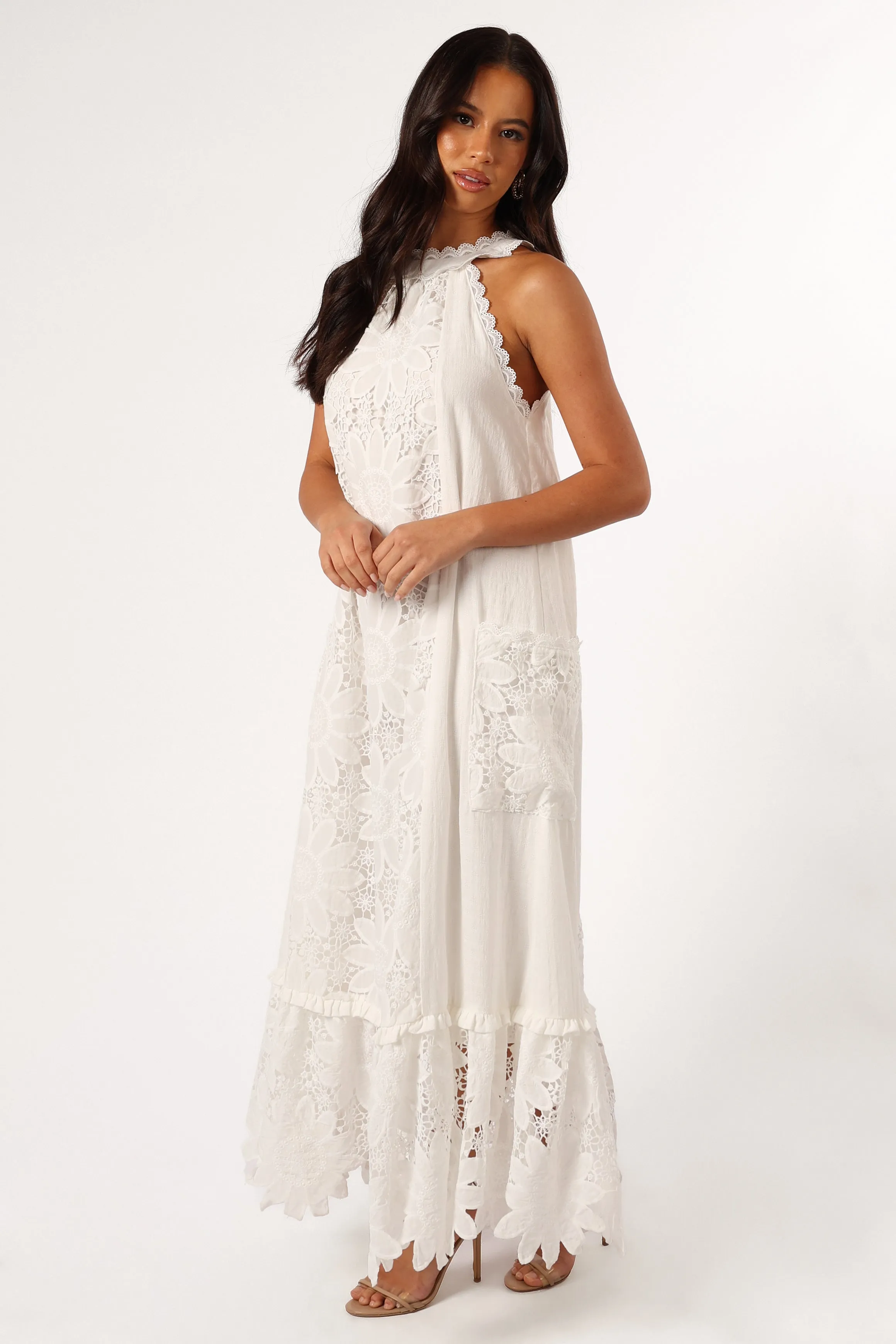 Capri Maxi Dress - White sold by Petal & Pup product image thumbnail 3
