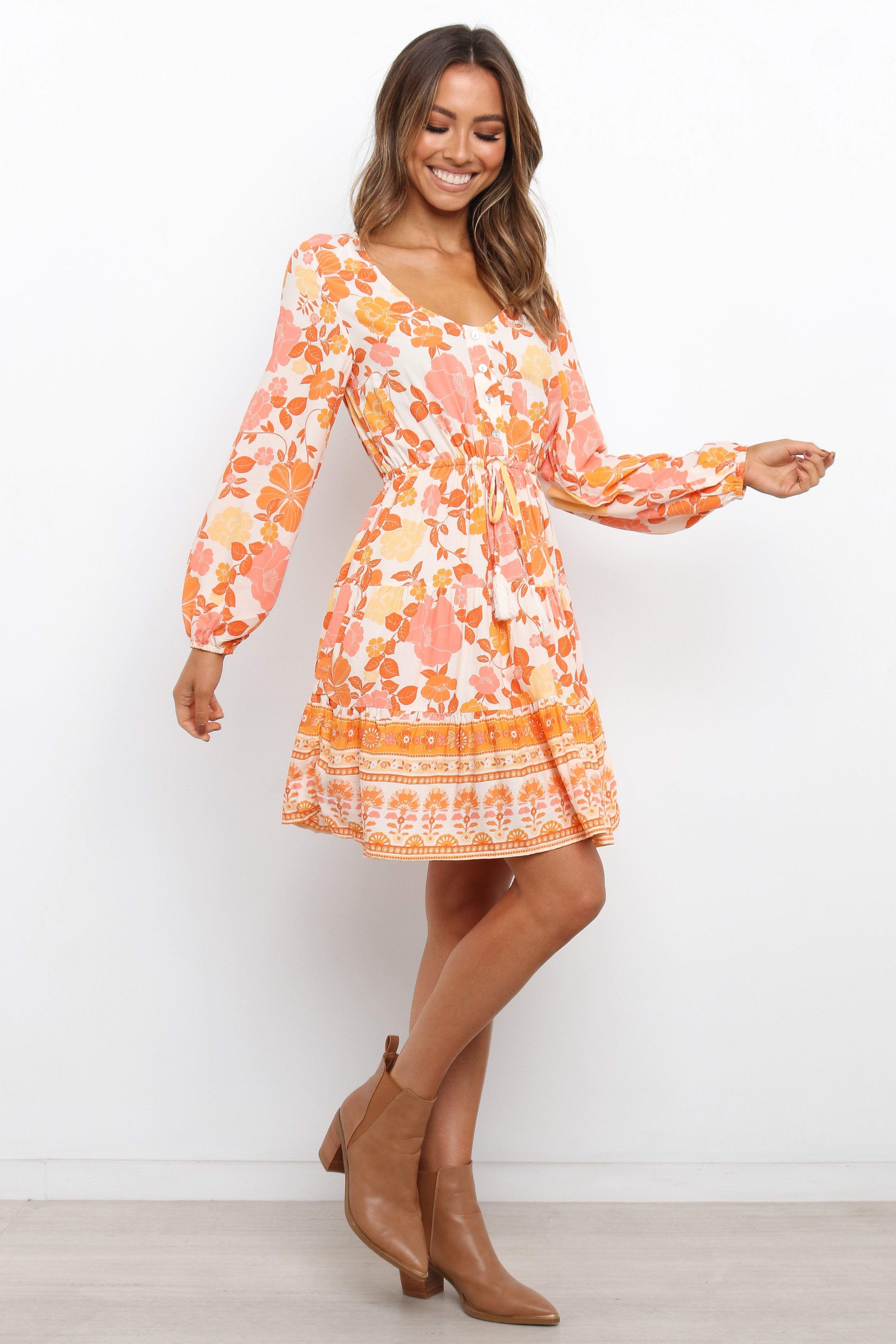Odie Dress - Orange sold by Petal & Pup product image thumbnail 4