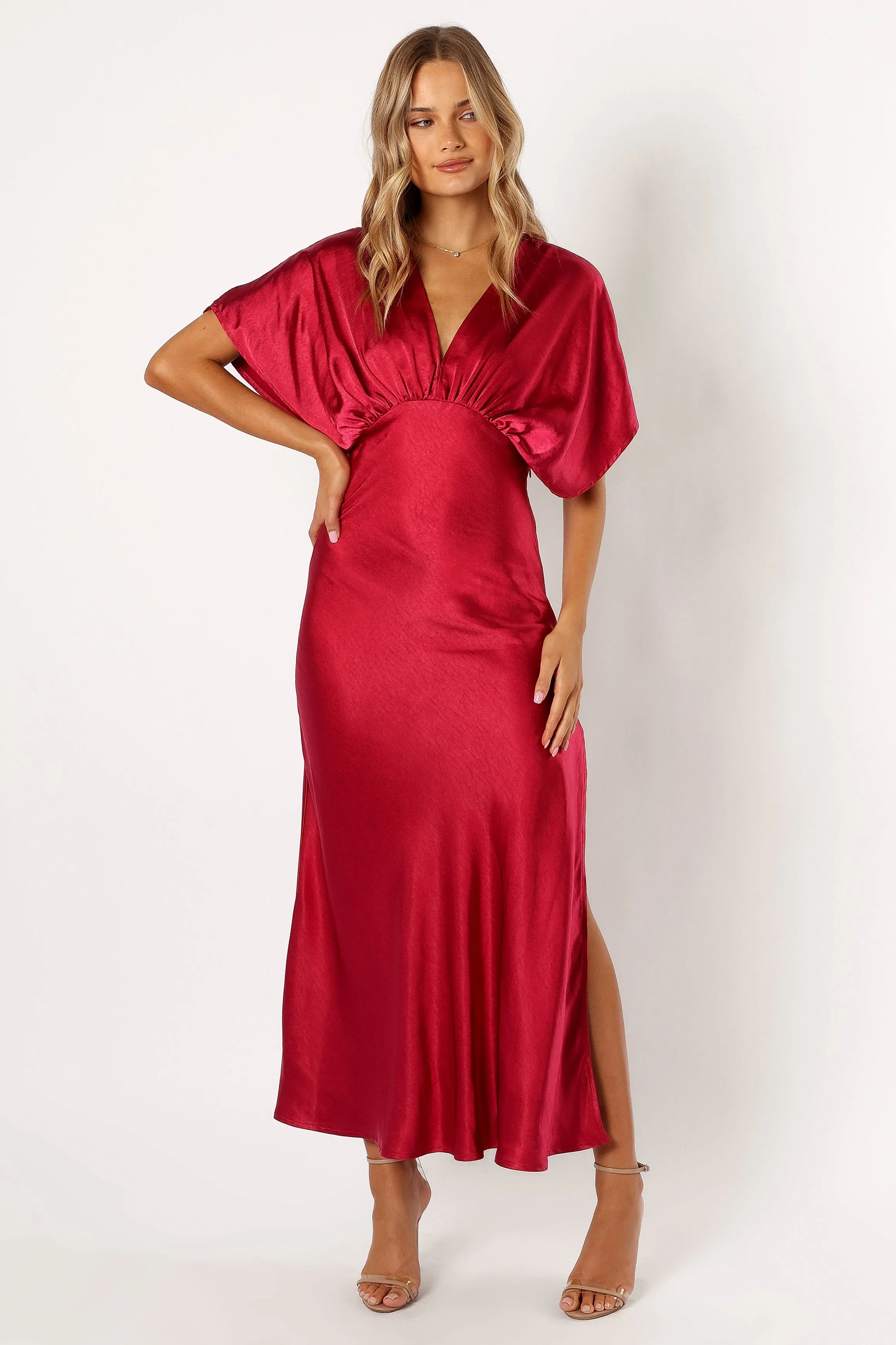 Ricki Maxi Dress - Ruby Wine sold by Petal & Pup product image thumbnail 2