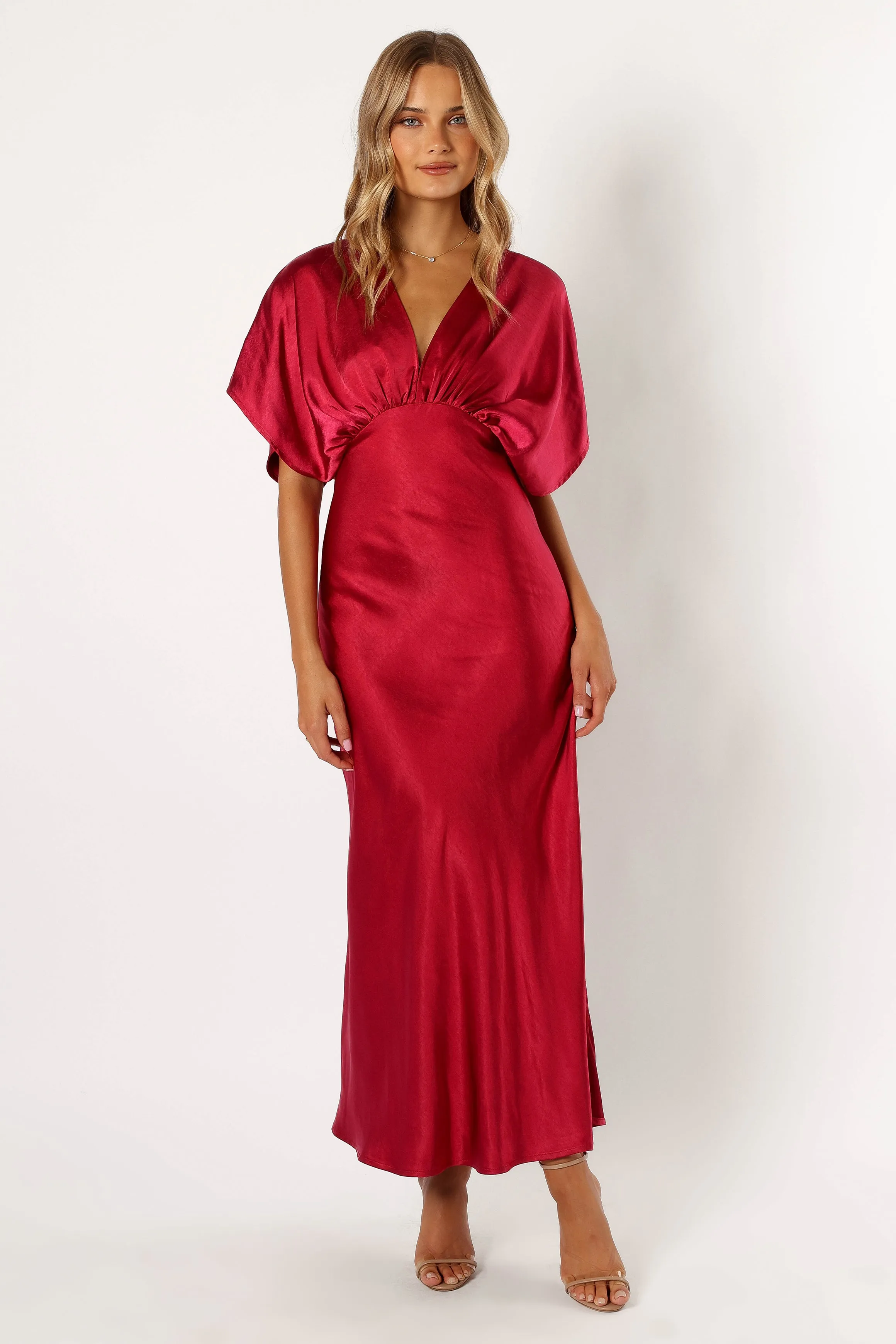 Ricki Maxi Dress - Ruby Wine sold by Petal & Pup