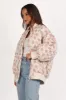 Yasmine Quilted Flower Jacket - Off White sold by Petal & Pup