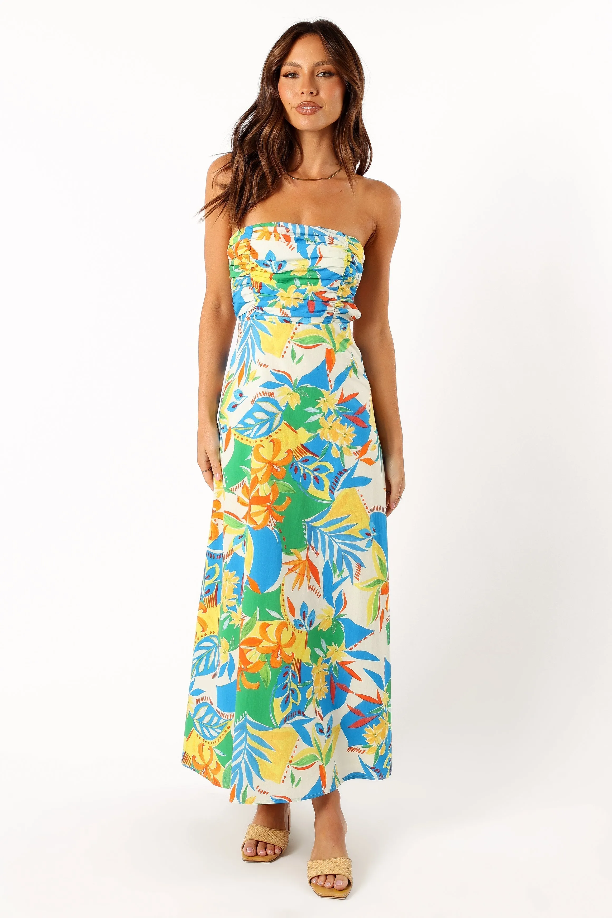 Harriet Strapless Midi Dress - Malta Print sold by Petal & Pup product image thumbnail 3