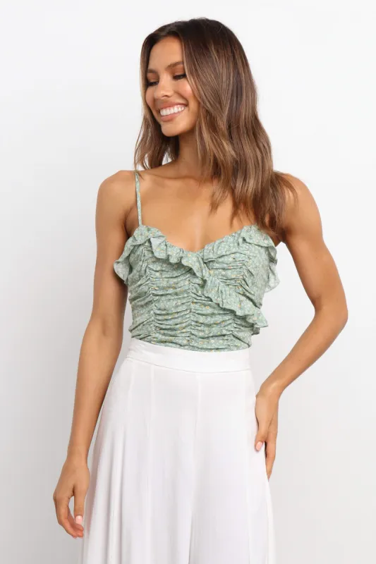 Emily Top - Green sold by Petal & Pup