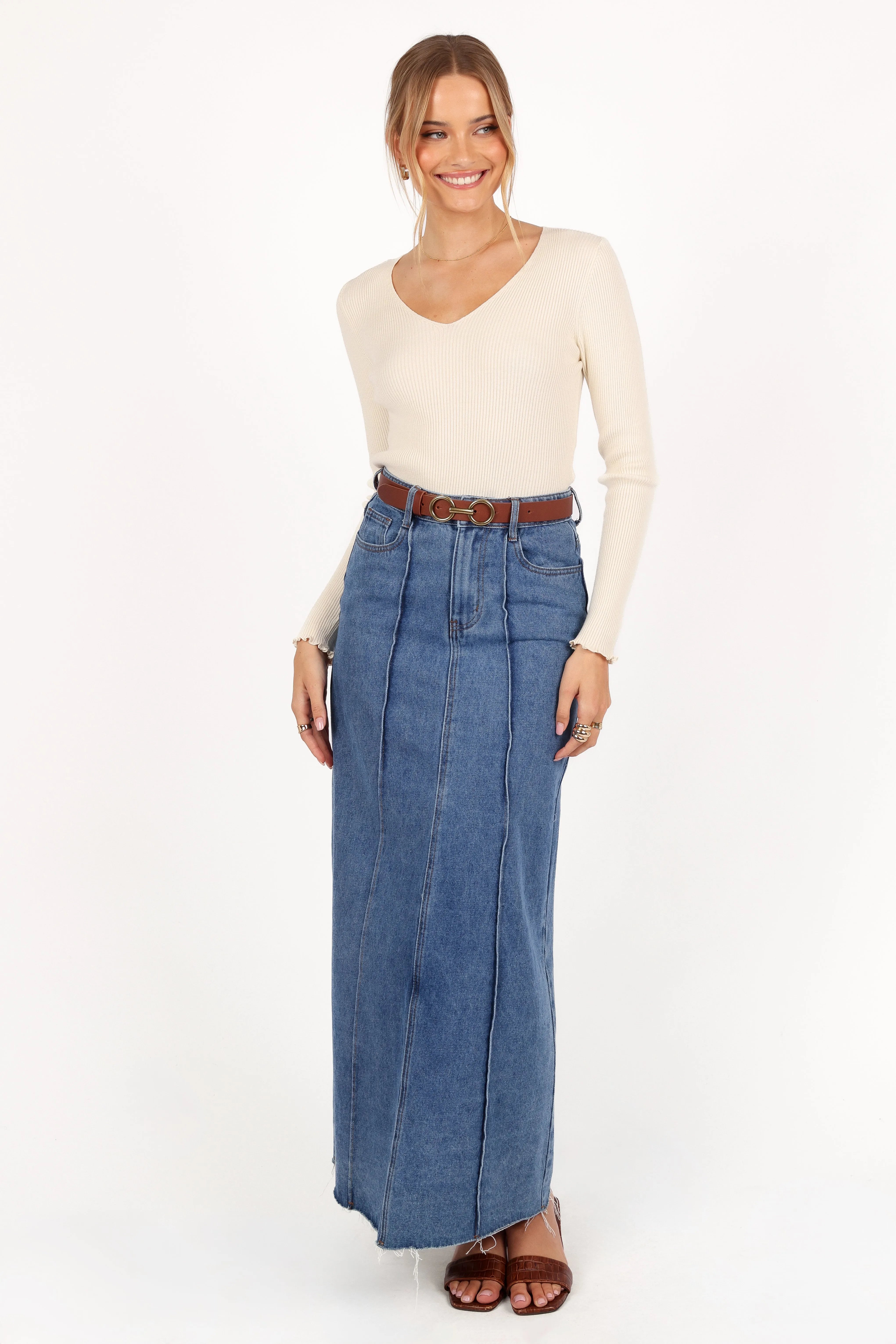 Kirsten Knit Top - Cream sold by Petal & Pup product image thumbnail 2